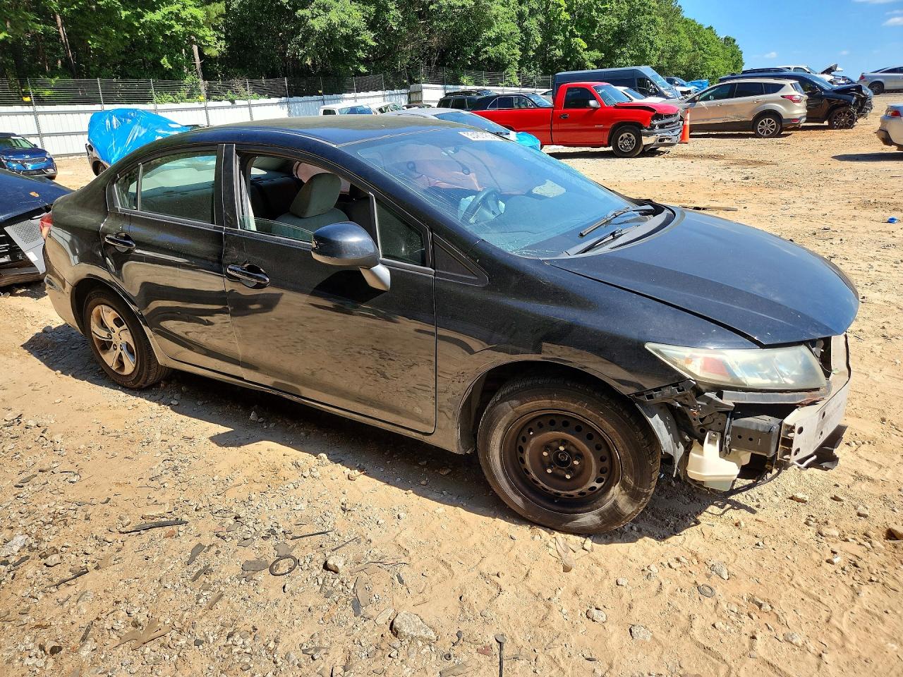 2013 Honda Civic Lx Black vin: 2HGFB2F59DH531218