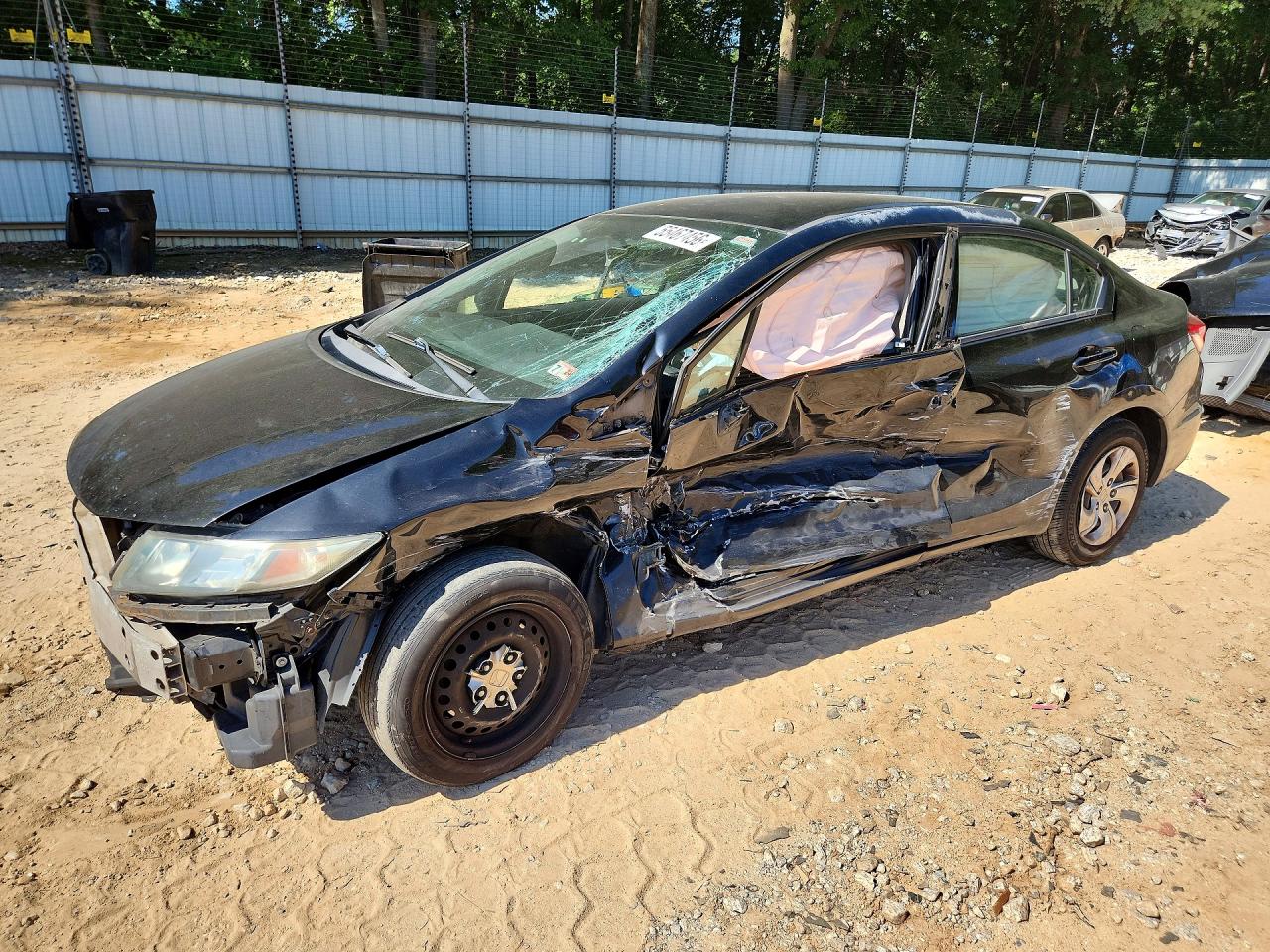 2013 Honda Civic Lx Black vin: 2HGFB2F59DH531218