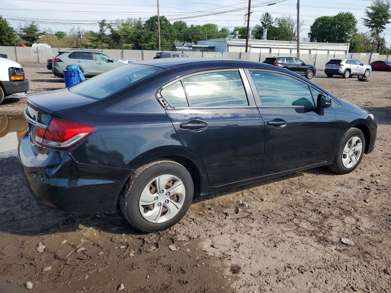 2013 Honda Civic Lx Black vin: 2HGFB2F59DH531364