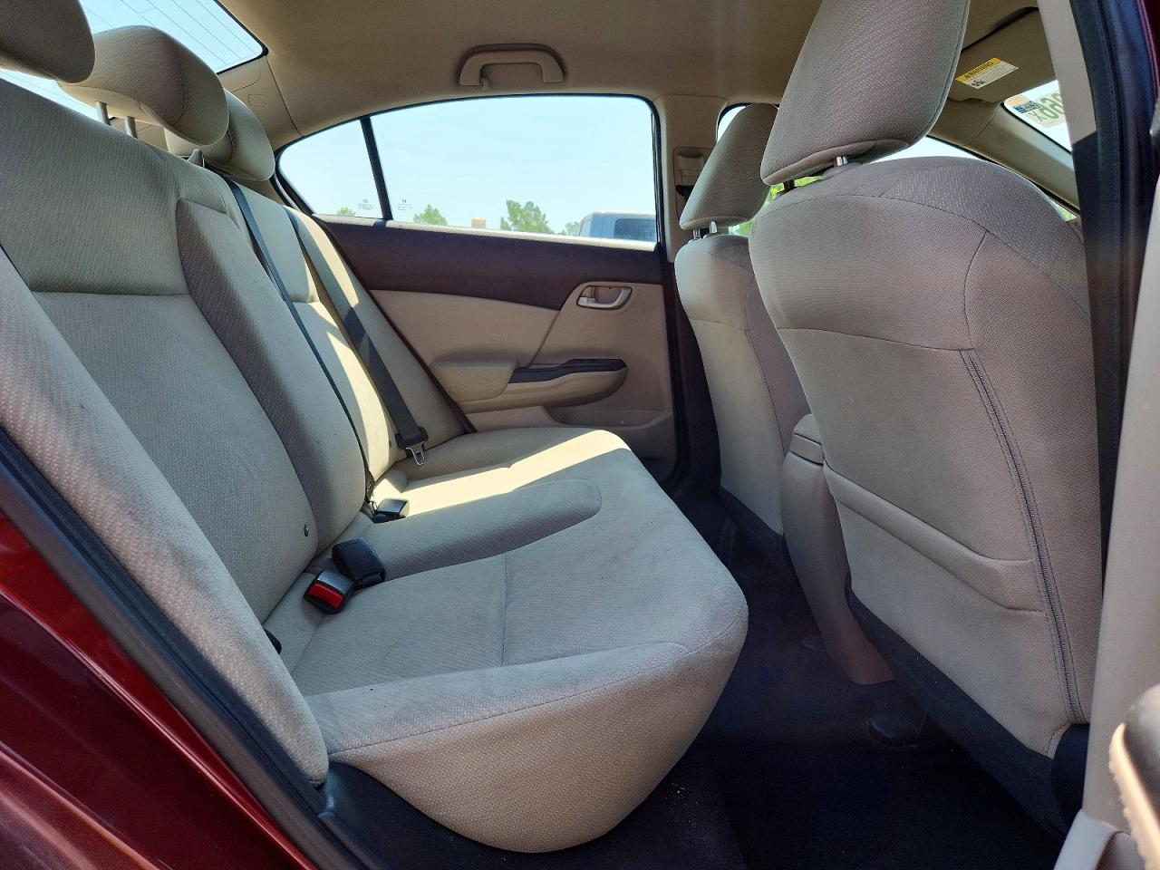 2013 Honda Civic Lx Burgundy vin: 2HGFB2F59DH538279