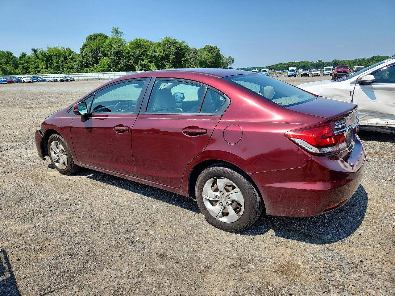 2013 Honda Civic Lx Burgundy vin: 2HGFB2F59DH538279