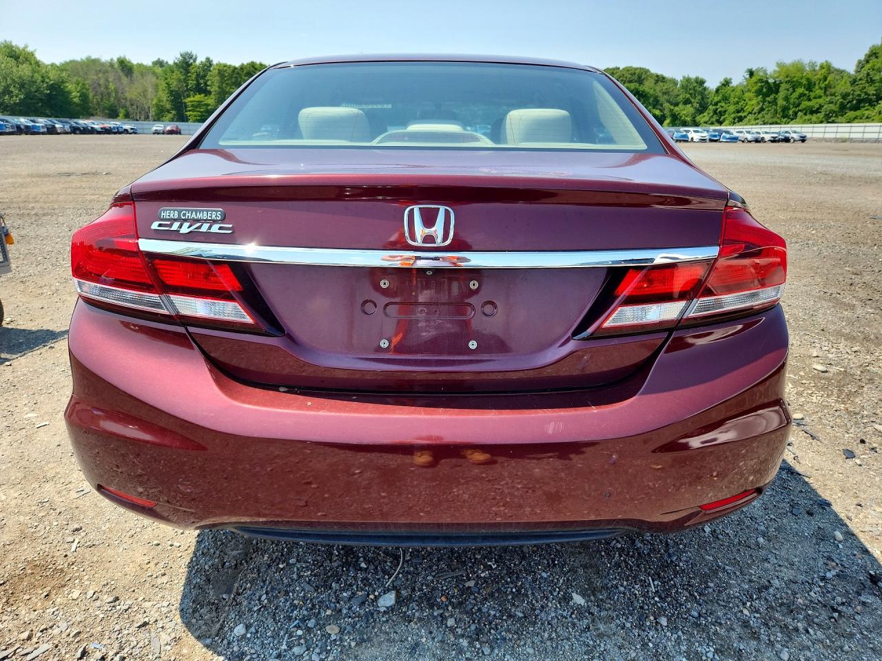 2013 Honda Civic Lx Burgundy vin: 2HGFB2F59DH538279