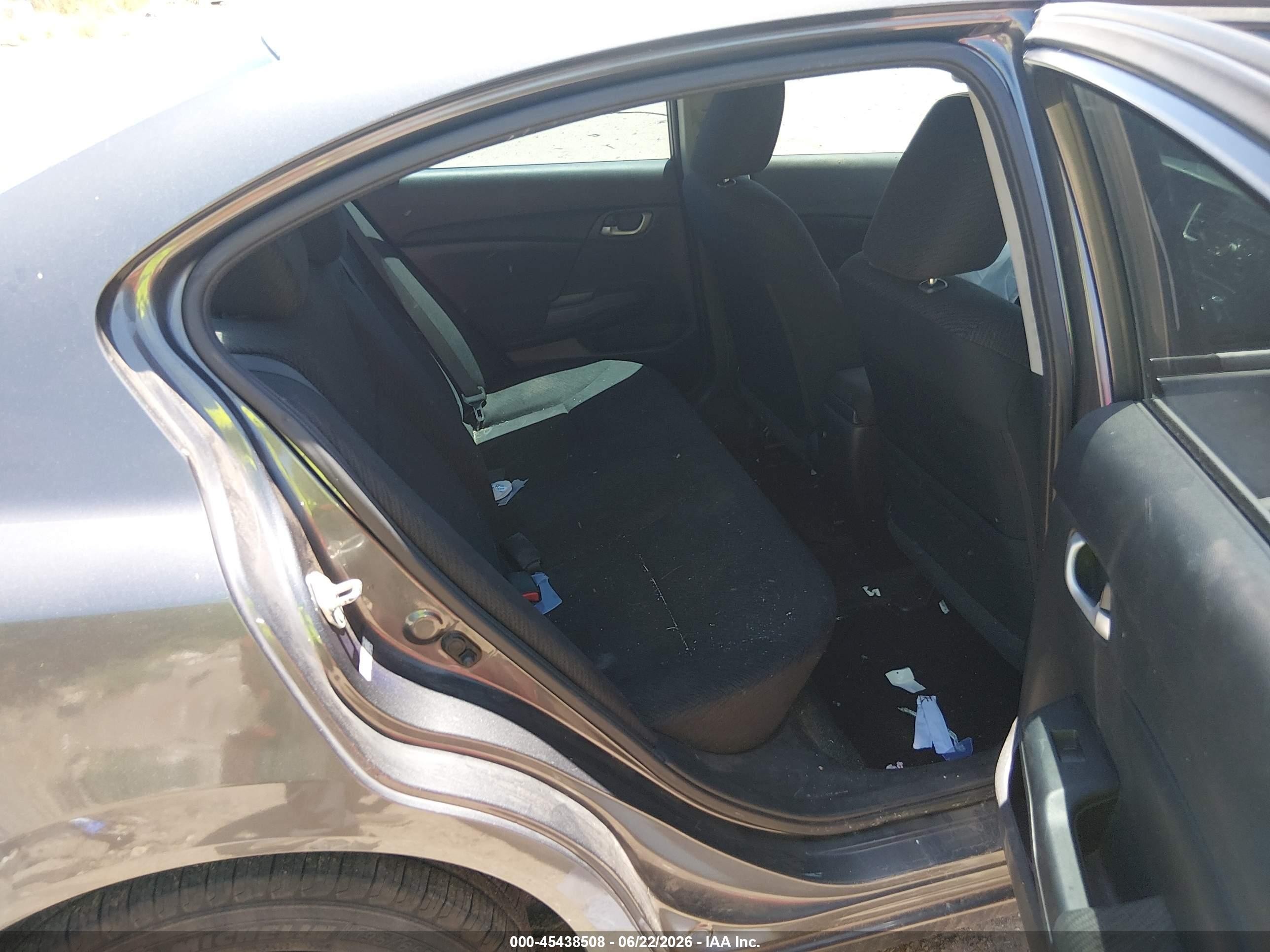 2013 Honda Civic Lx Gray vin: 2HGFB2F59DH542364
