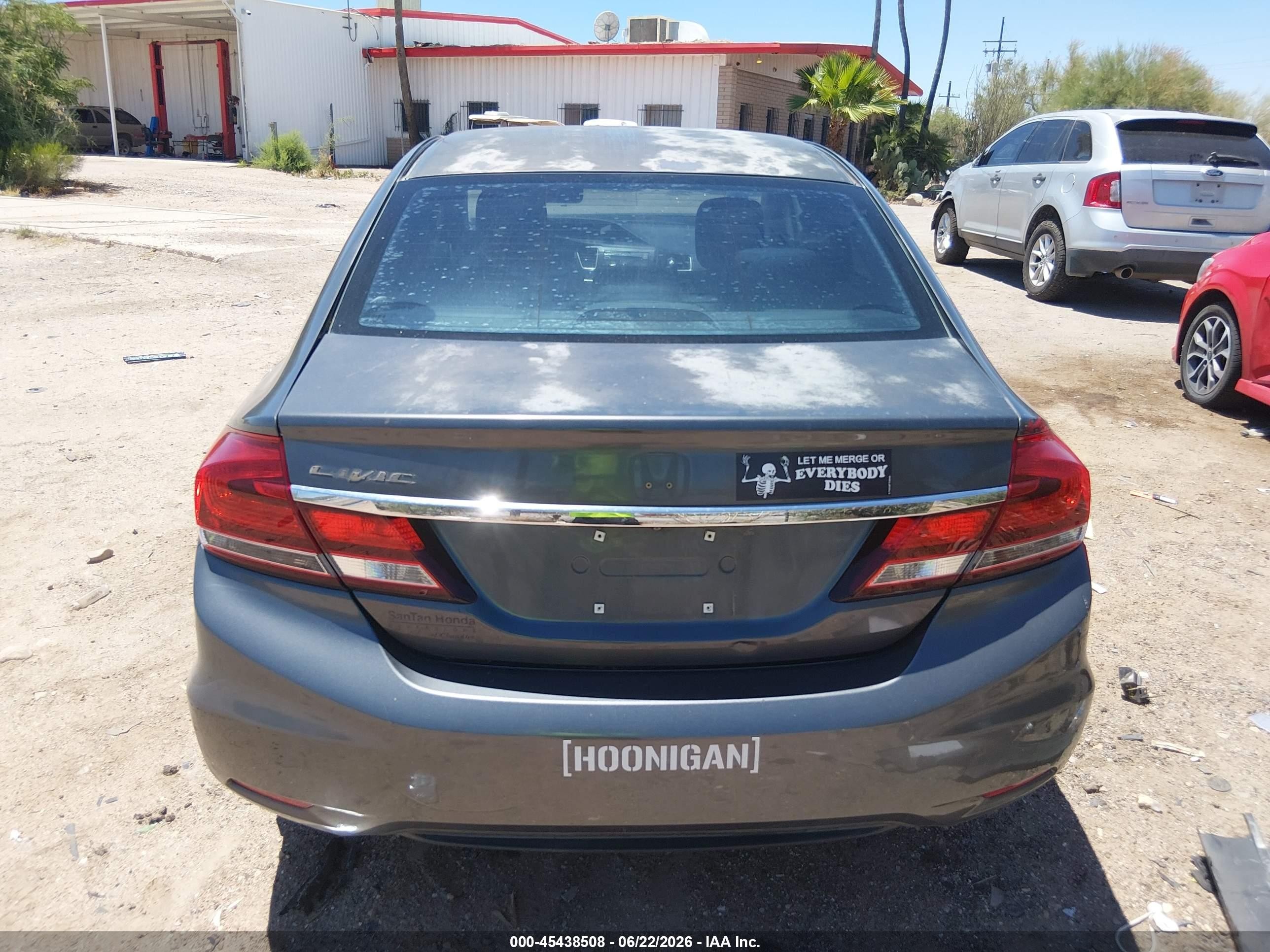 2013 Honda Civic Lx Gray vin: 2HGFB2F59DH542364