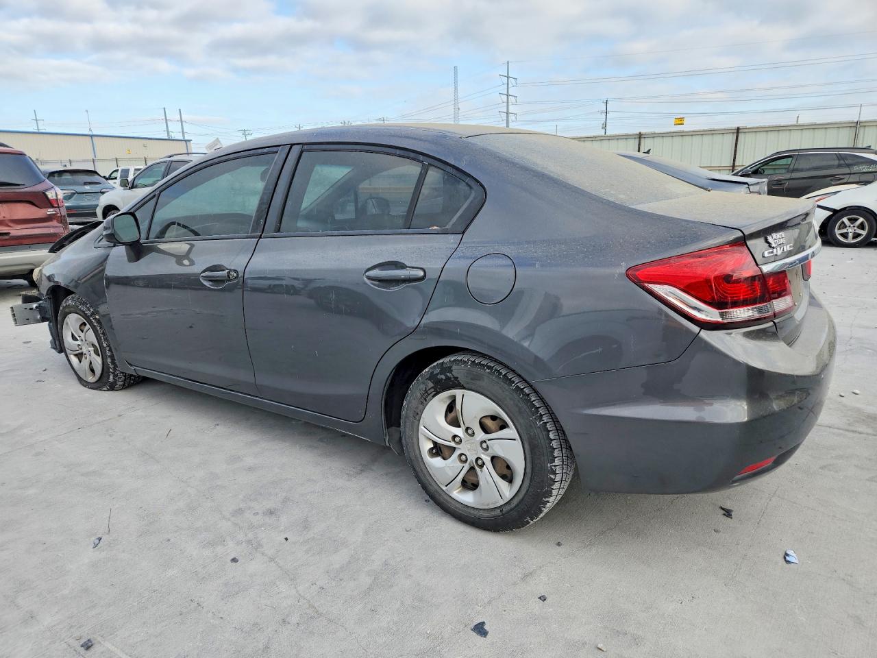 2013 Honda Civic Lx Silver vin: 2HGFB2F59DH547628