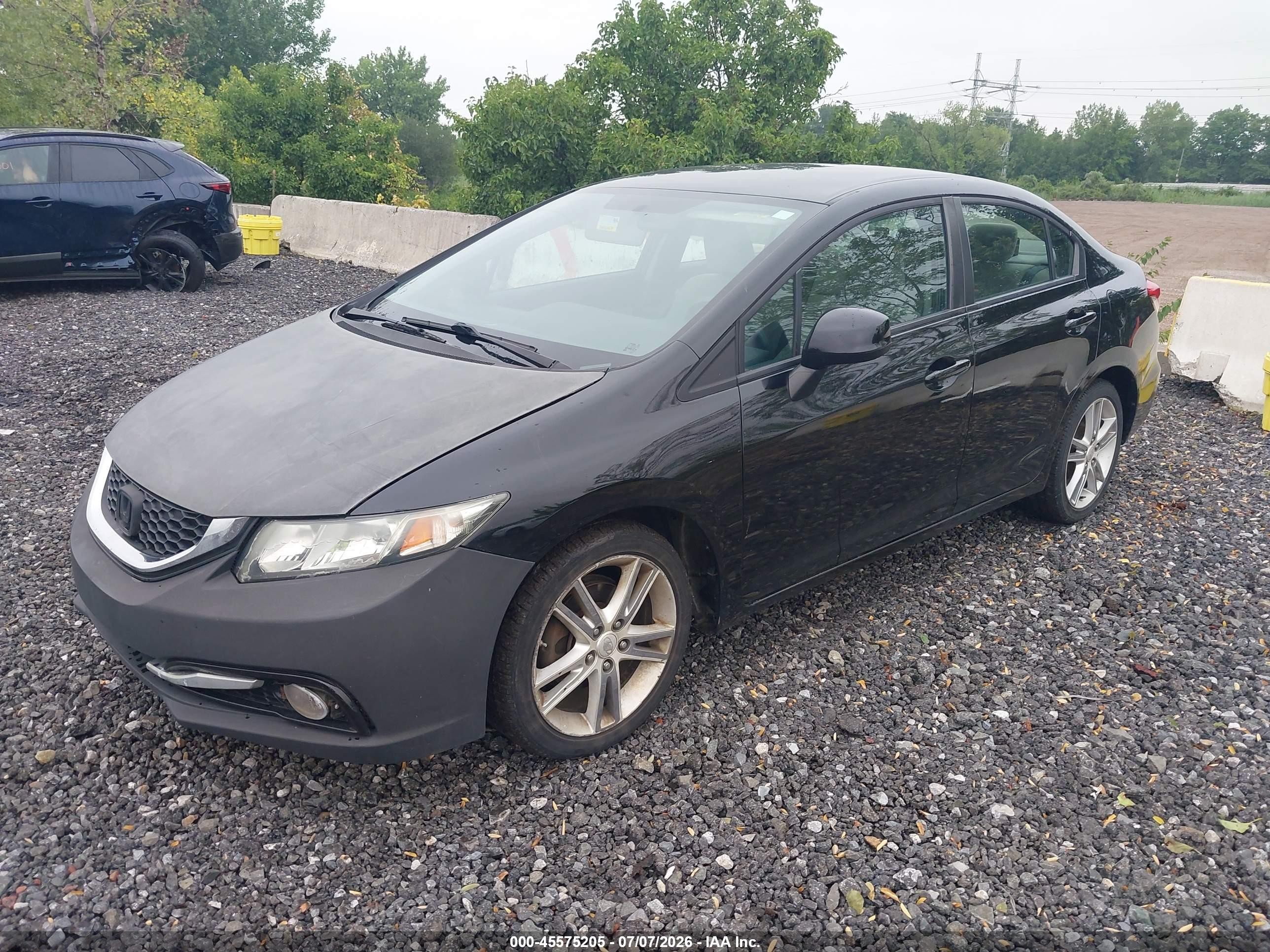 2013 Honda Civic Lx Black vin: 2HGFB2F59DH551405
