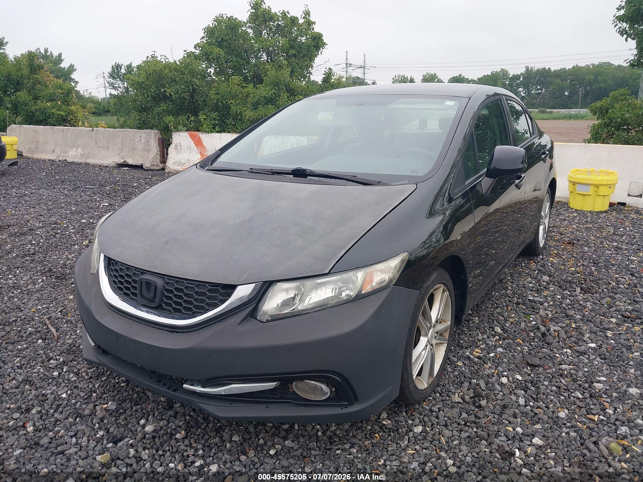 2013 Honda Civic Lx Black vin: 2HGFB2F59DH551405