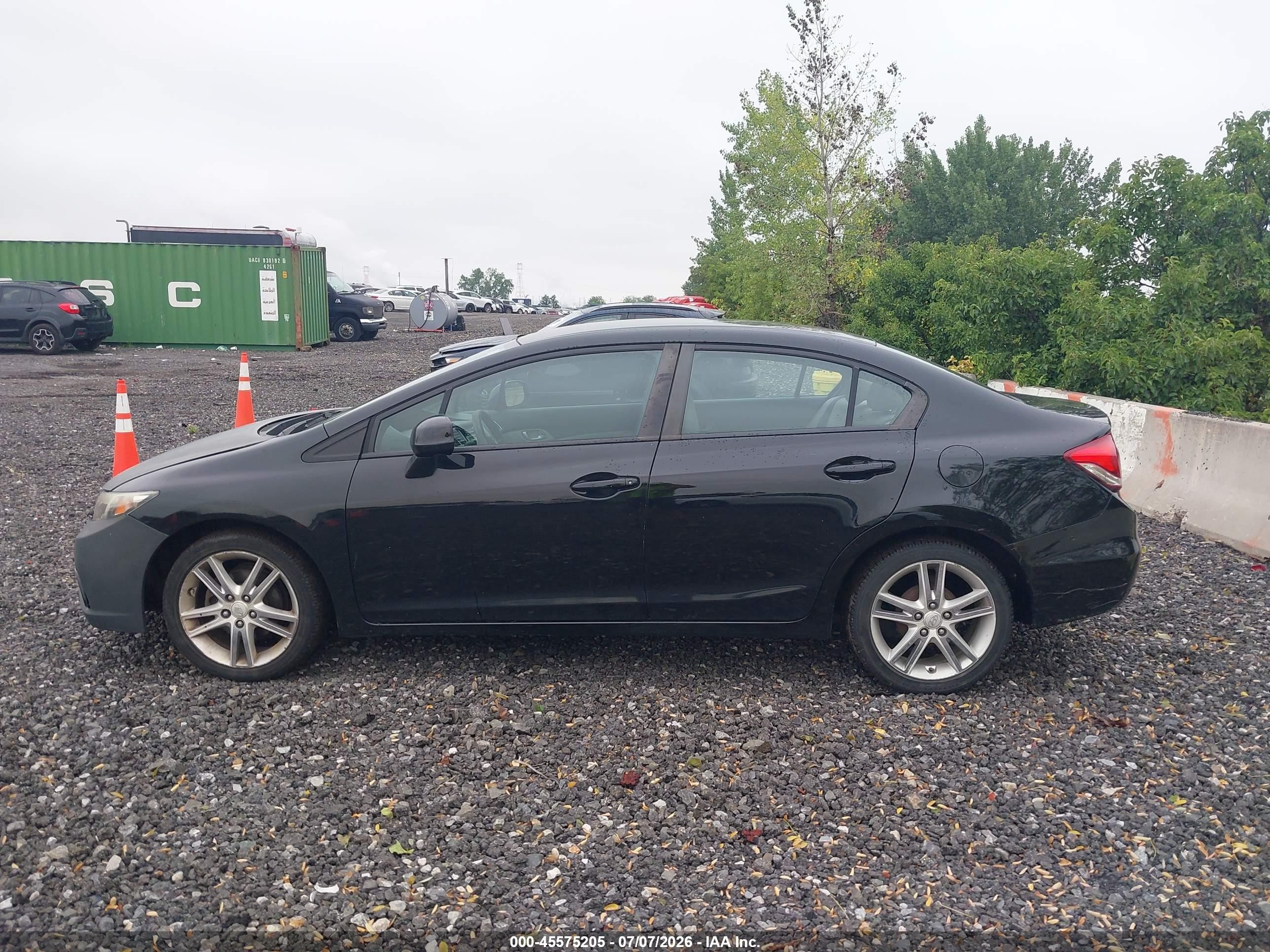 2013 Honda Civic Lx Black vin: 2HGFB2F59DH551405