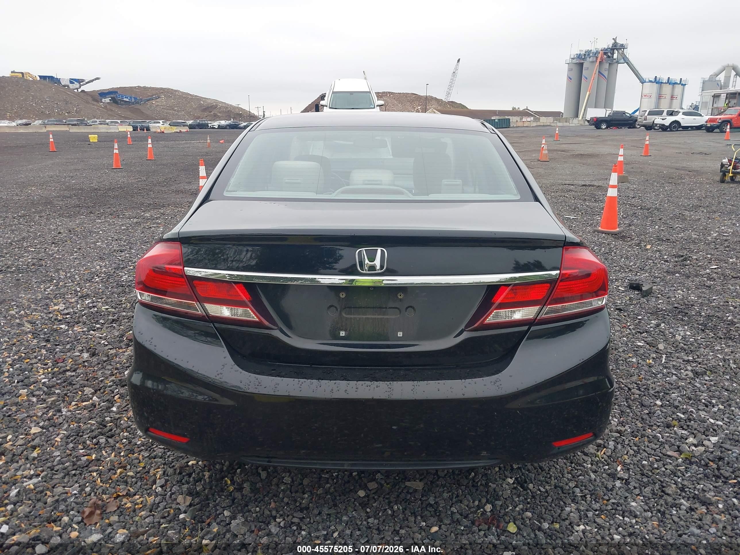 2013 Honda Civic Lx Black vin: 2HGFB2F59DH551405