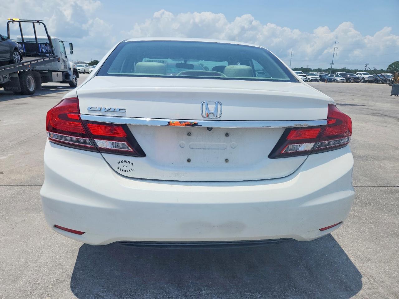 2013 Honda Civic Lx White vin: 2HGFB2F59DH559231