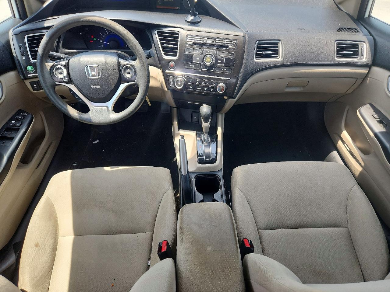 2013 Honda Civic Lx White vin: 2HGFB2F59DH559231