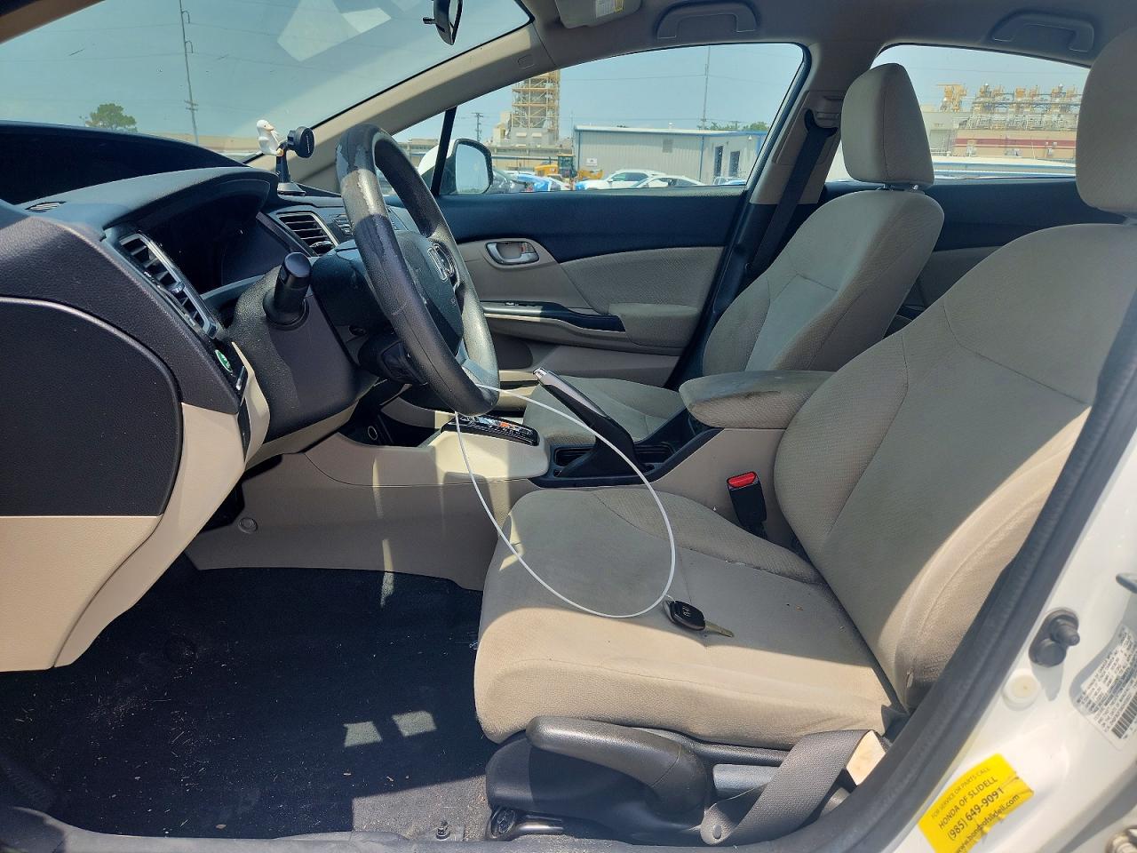 2013 Honda Civic Lx White vin: 2HGFB2F59DH559231