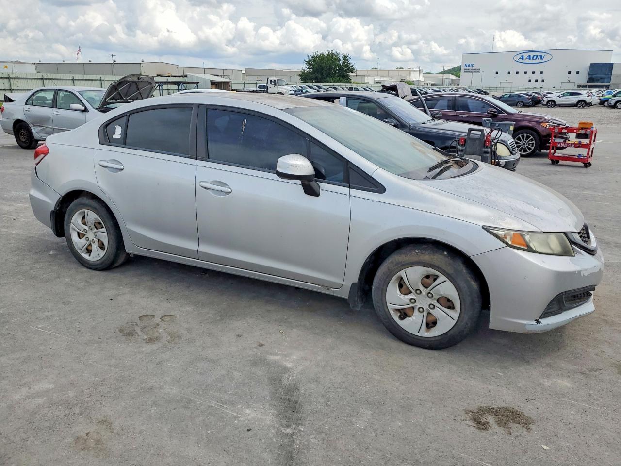 2013 Honda Civic Lx Silver vin: 2HGFB2F59DH561674