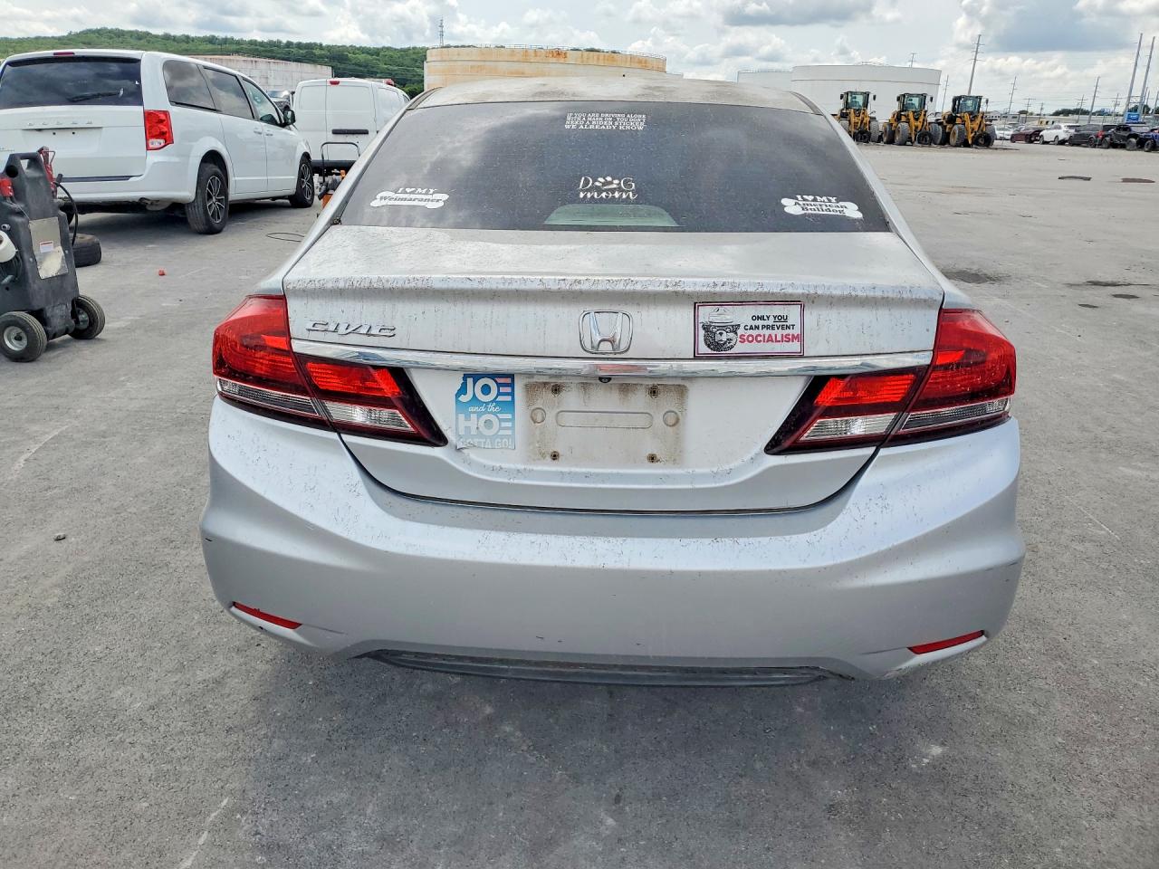 2013 Honda Civic Lx Silver vin: 2HGFB2F59DH561674