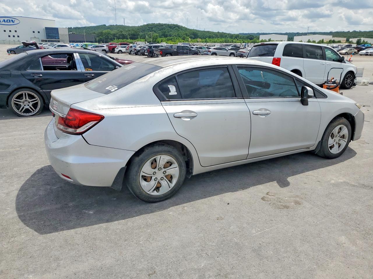 2013 Honda Civic Lx Silver vin: 2HGFB2F59DH561674