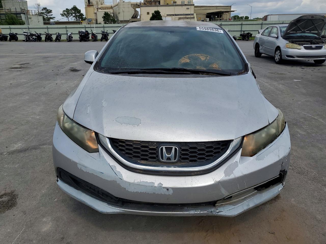 2013 Honda Civic Lx Silver vin: 2HGFB2F59DH561674