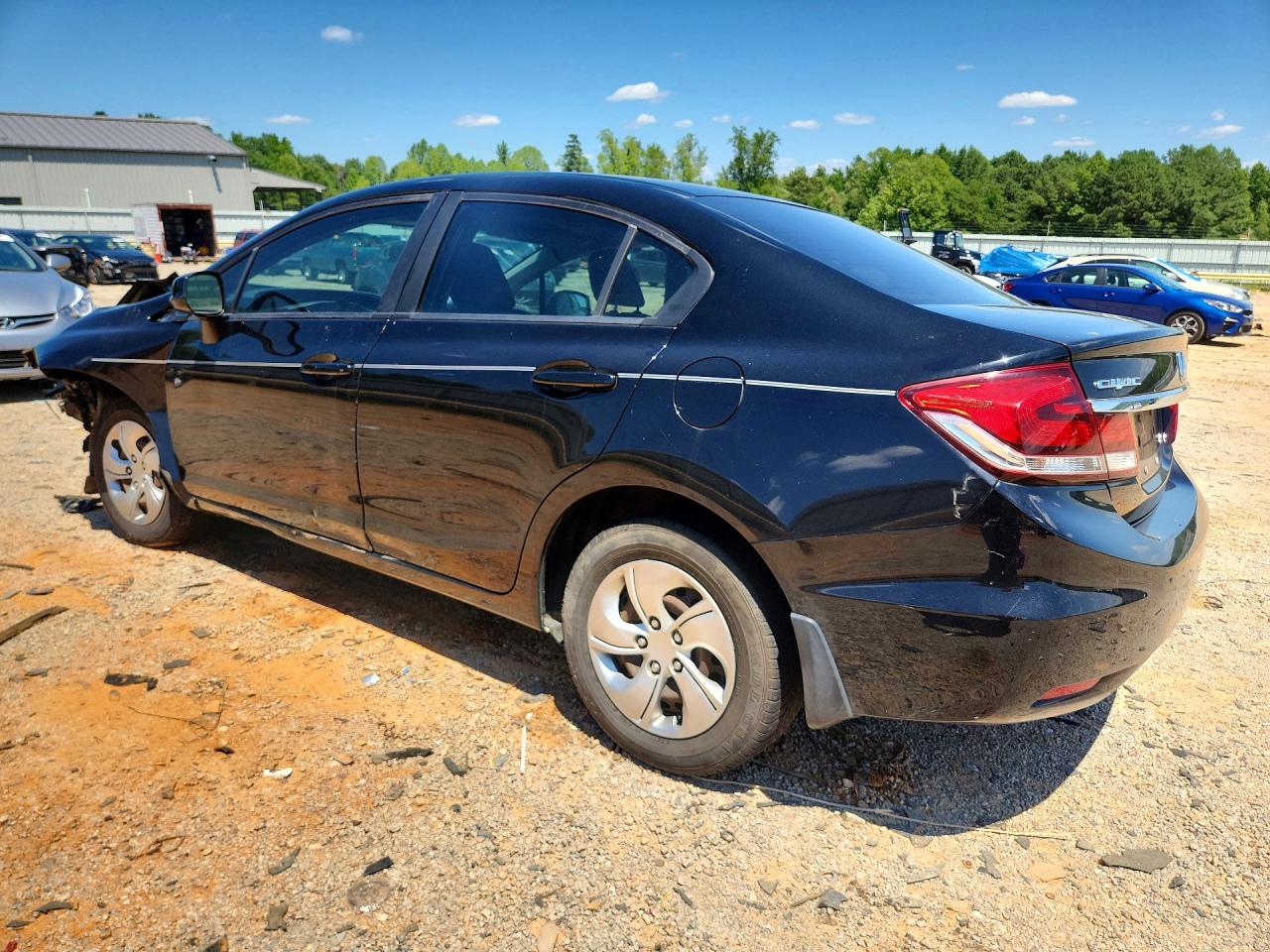 2013 Honda Civic Lx Black vin: 2HGFB2F59DH565143