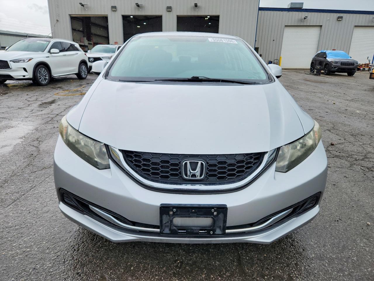 2013 Honda Civic Lx Silver vin: 2HGFB2F59DH570357