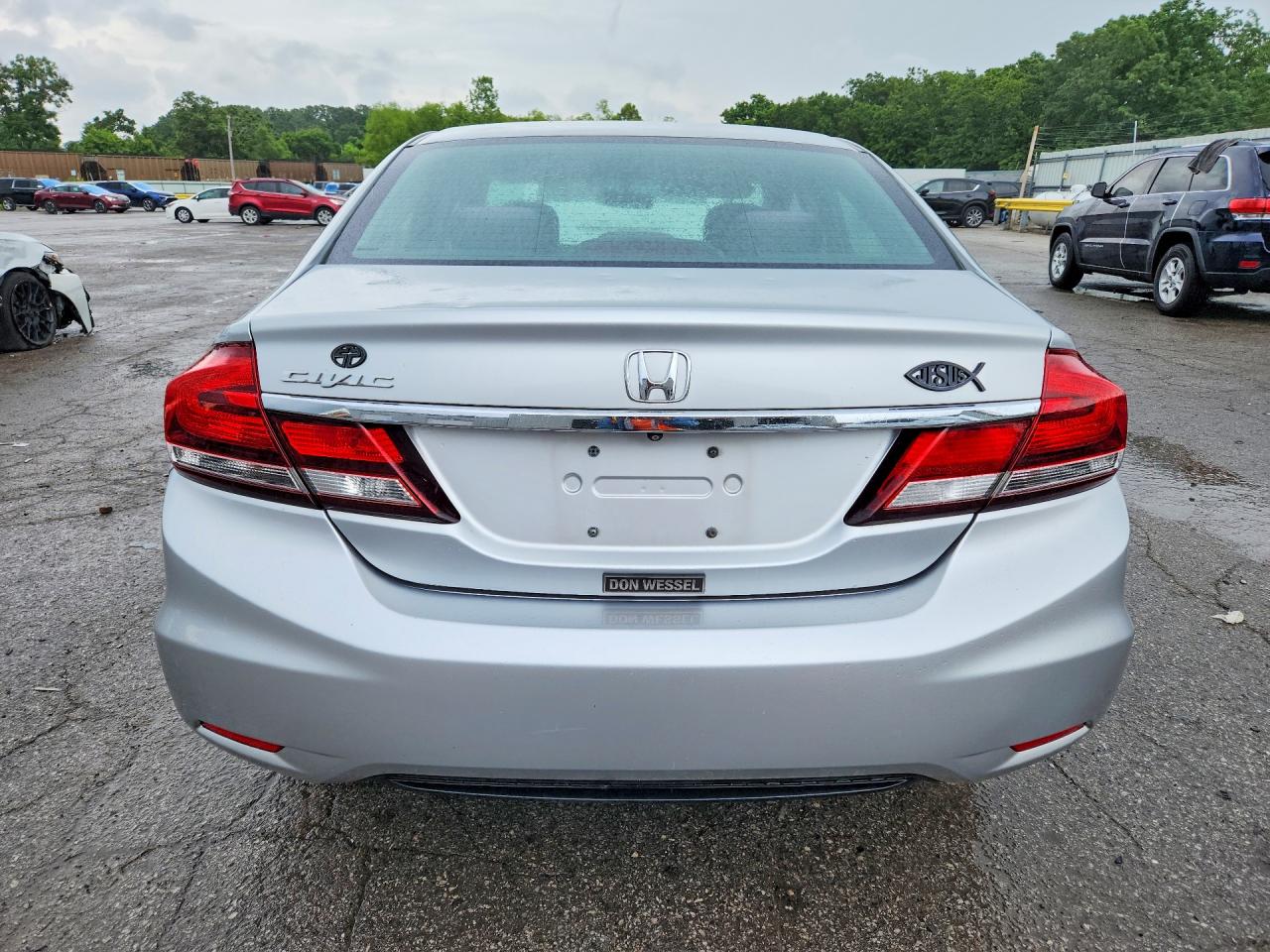 2013 Honda Civic Lx Silver vin: 2HGFB2F59DH570357