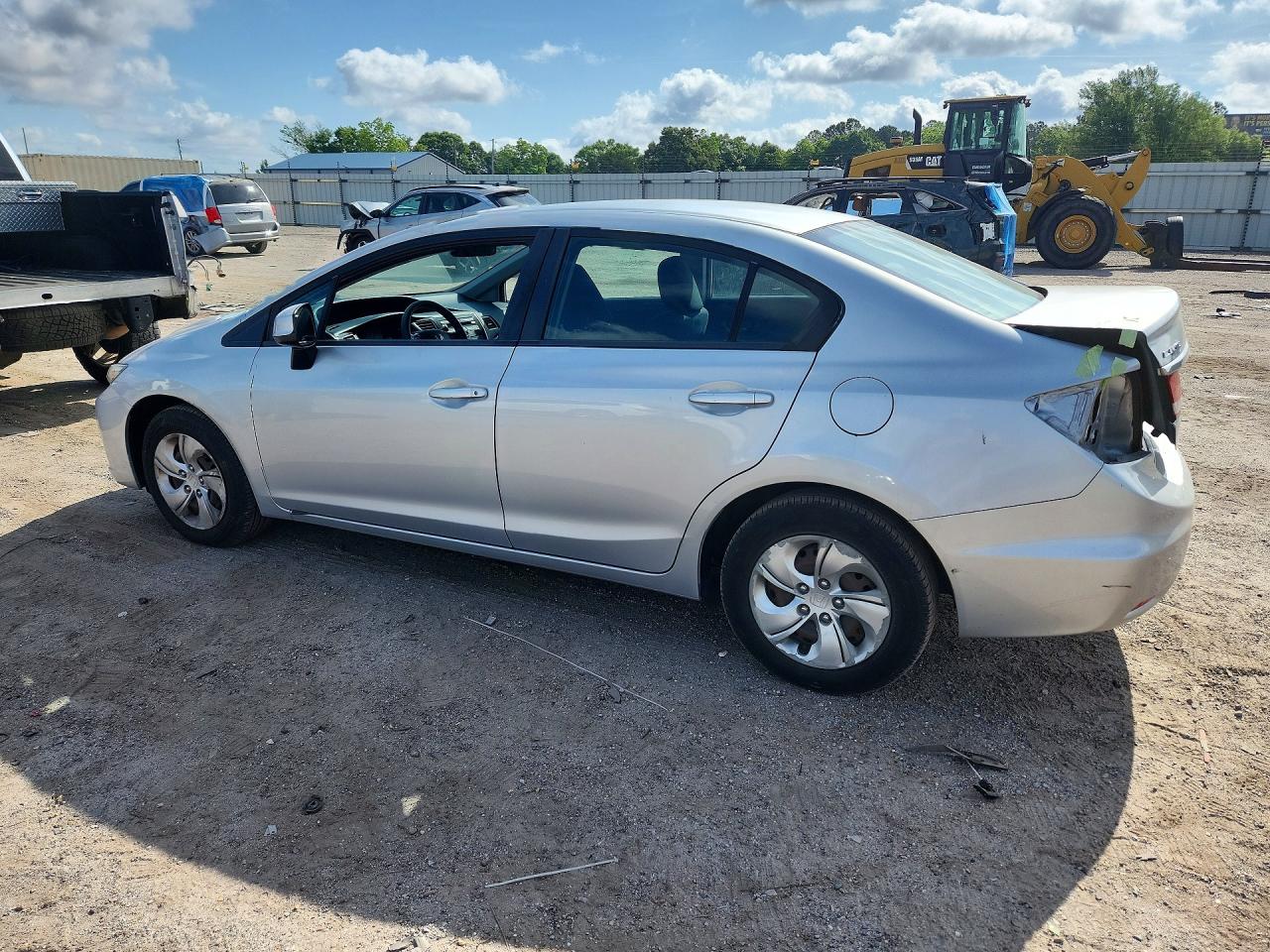 2013 Honda Civic Lx Silver vin: 2HGFB2F59DH574182