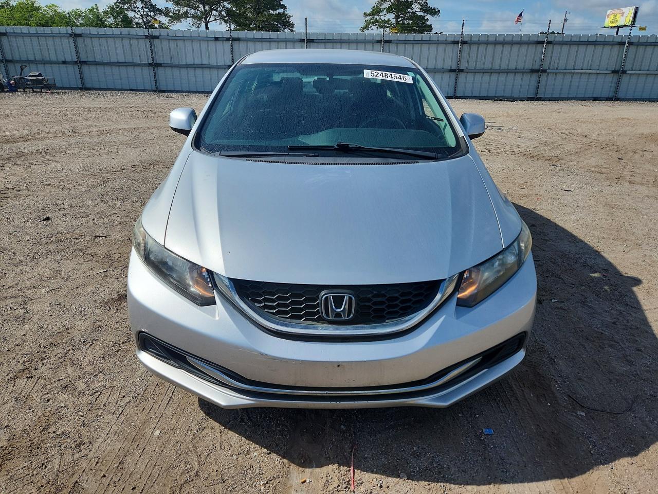 2013 Honda Civic Lx Silver vin: 2HGFB2F59DH574182