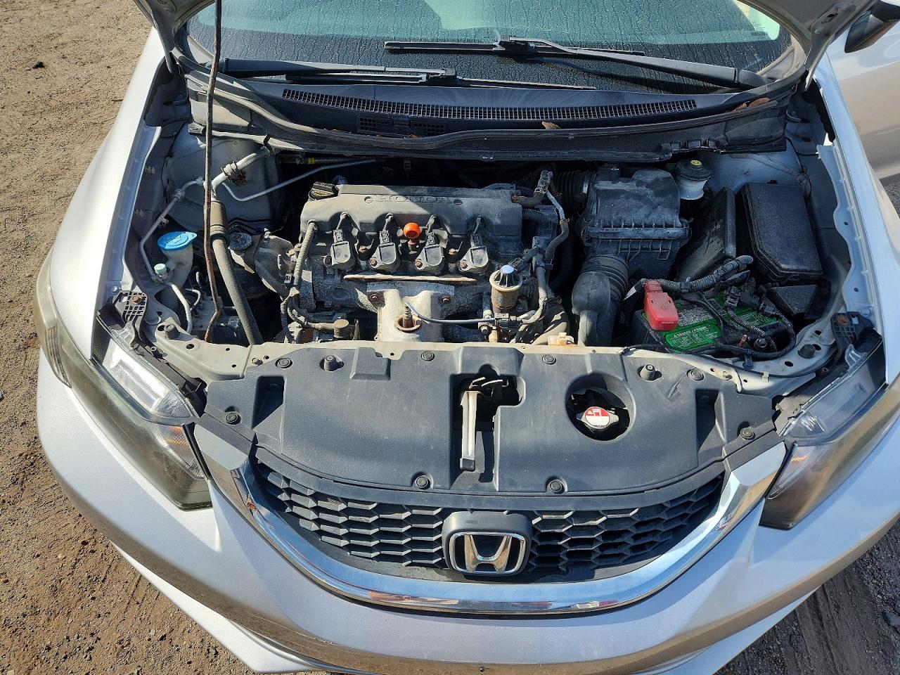 2013 Honda Civic Lx Silver vin: 2HGFB2F59DH574182