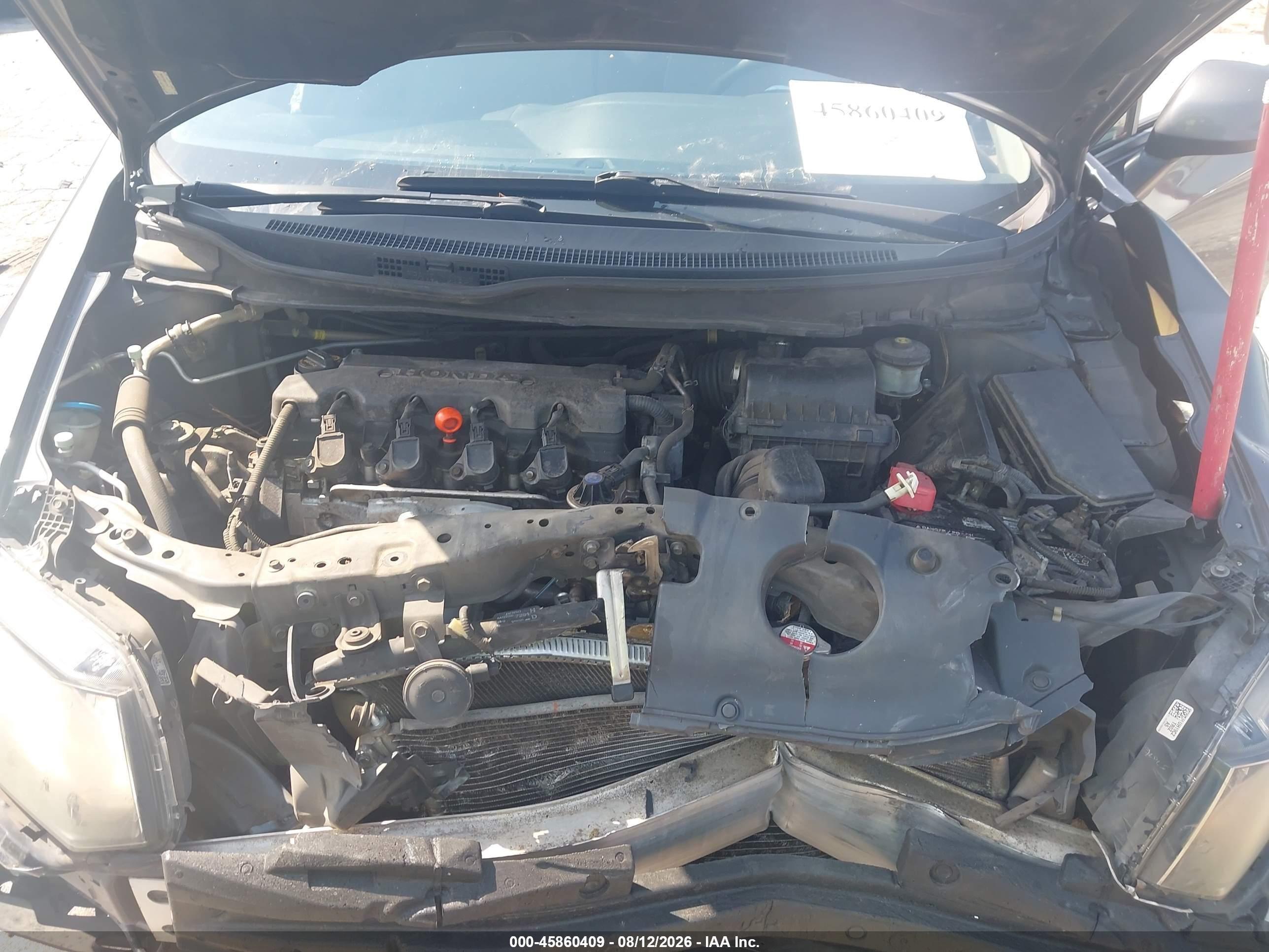 2013 Honda Civic Lx Gray vin: 2HGFB2F59DH574747