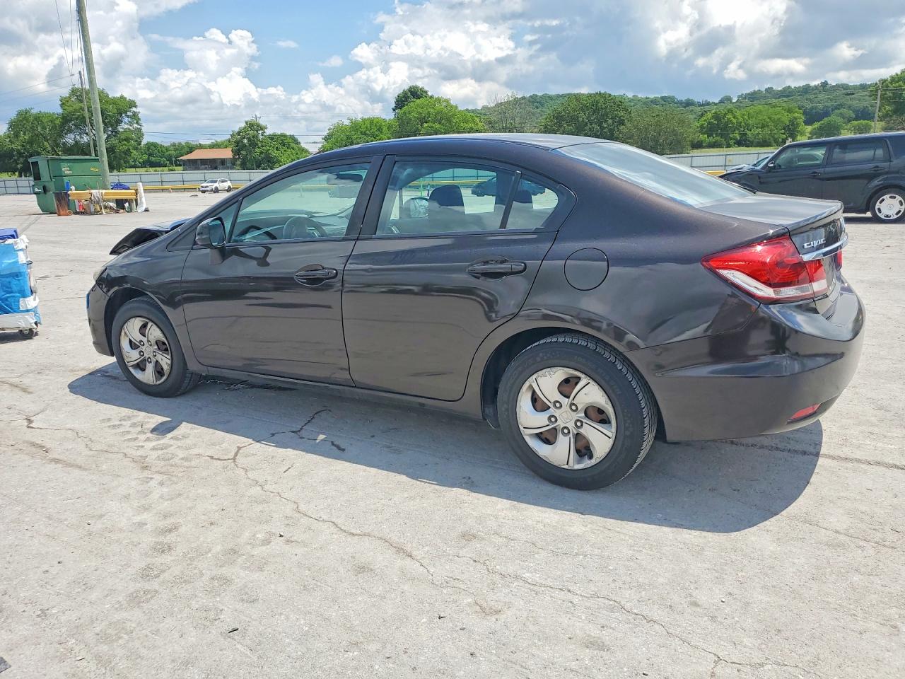 2013 Honda Civic Lx Brown vin: 2HGFB2F59DH578006