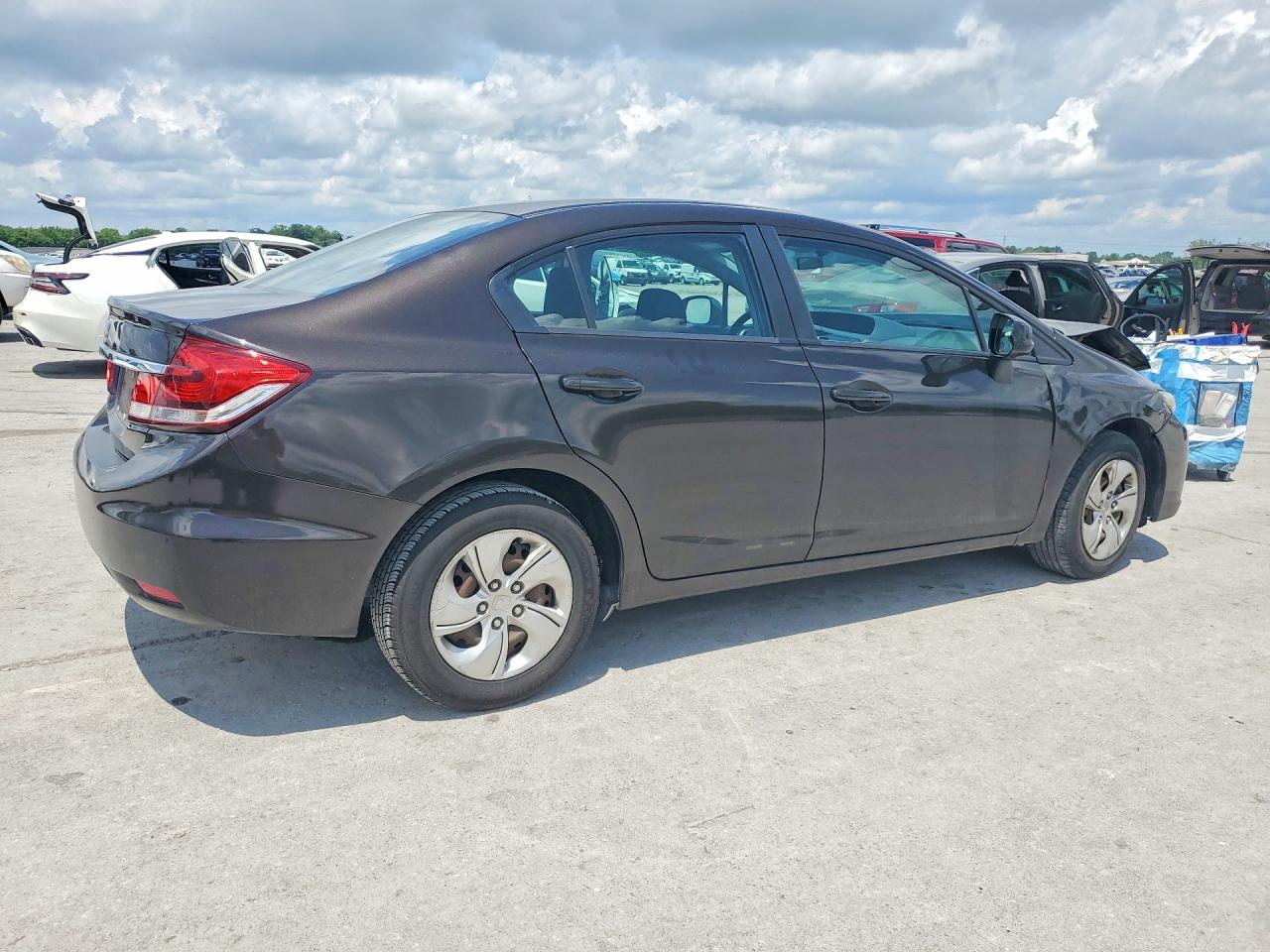 2013 Honda Civic Lx Brown vin: 2HGFB2F59DH578006