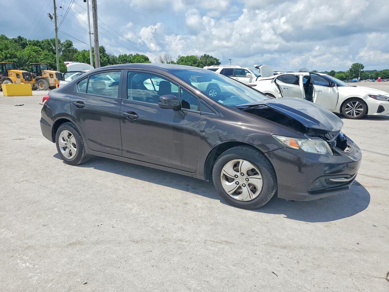 2013 Honda Civic Lx Brown vin: 2HGFB2F59DH578006