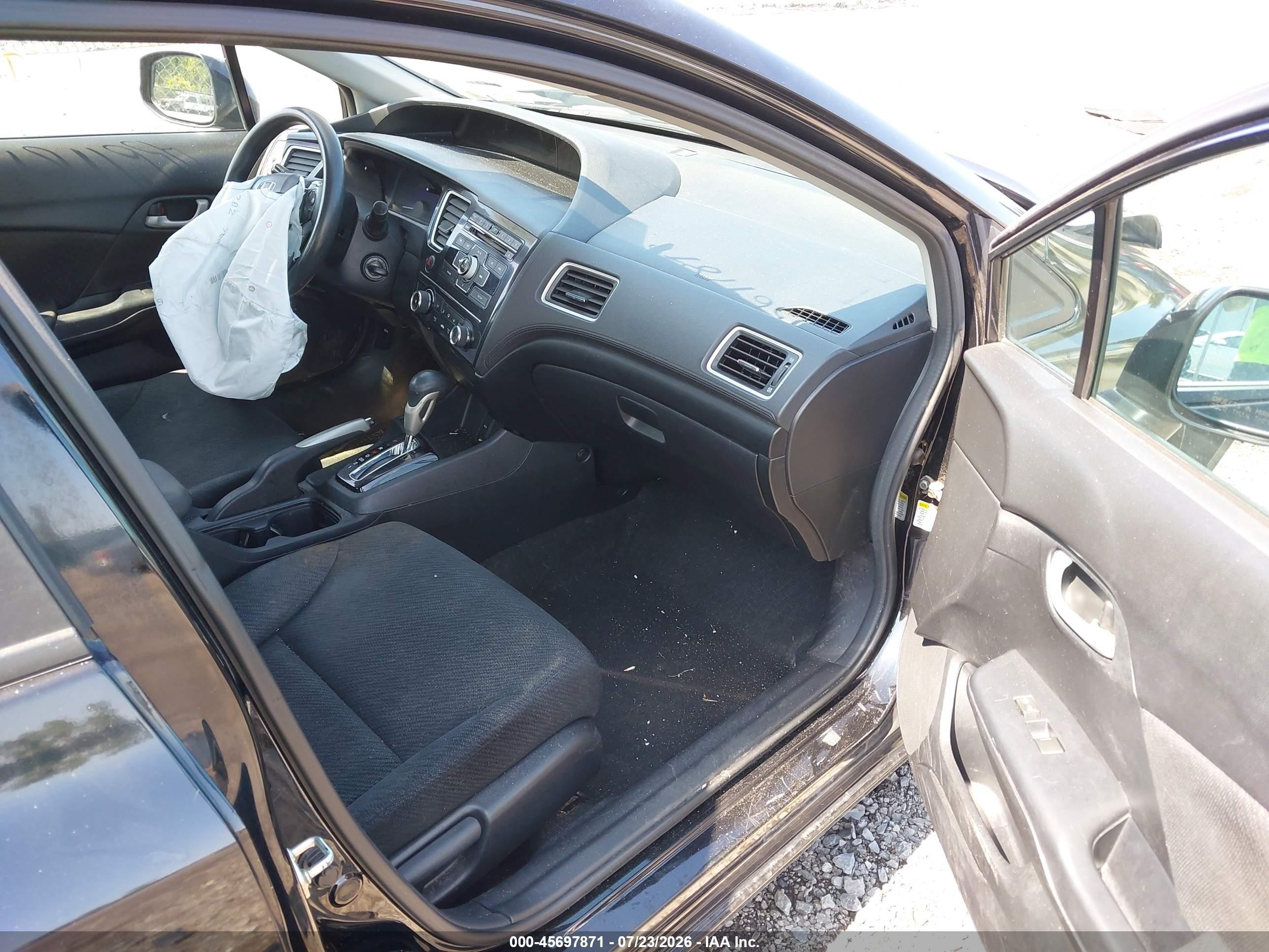 2013 Honda Civic Lx Black vin: 2HGFB2F59DH579110