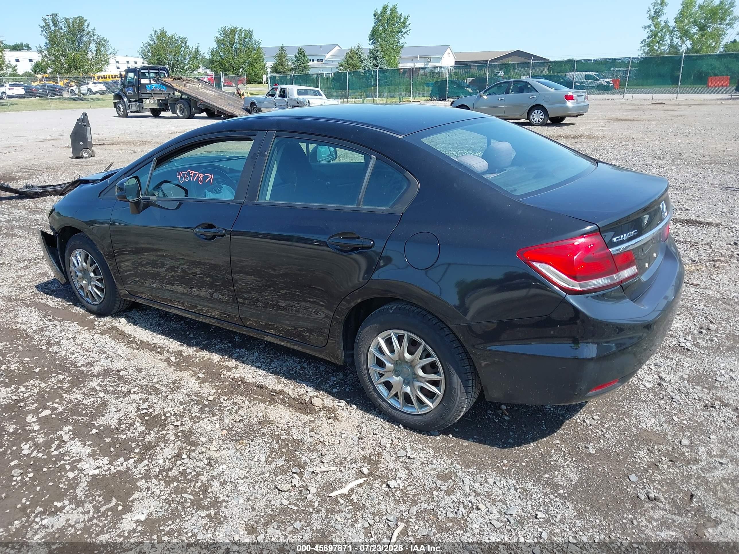 2013 Honda Civic Lx Black vin: 2HGFB2F59DH579110