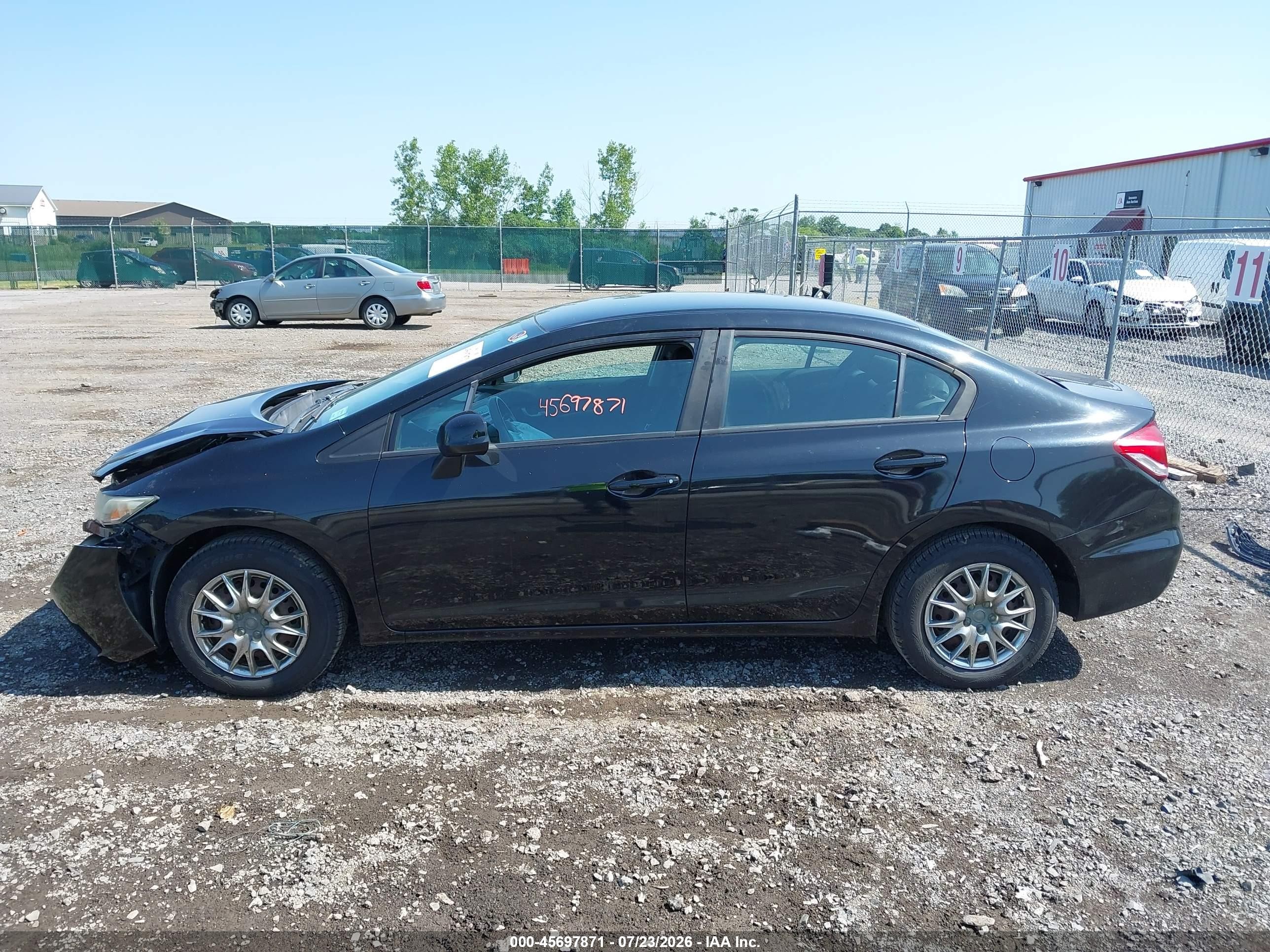2013 Honda Civic Lx Black vin: 2HGFB2F59DH579110