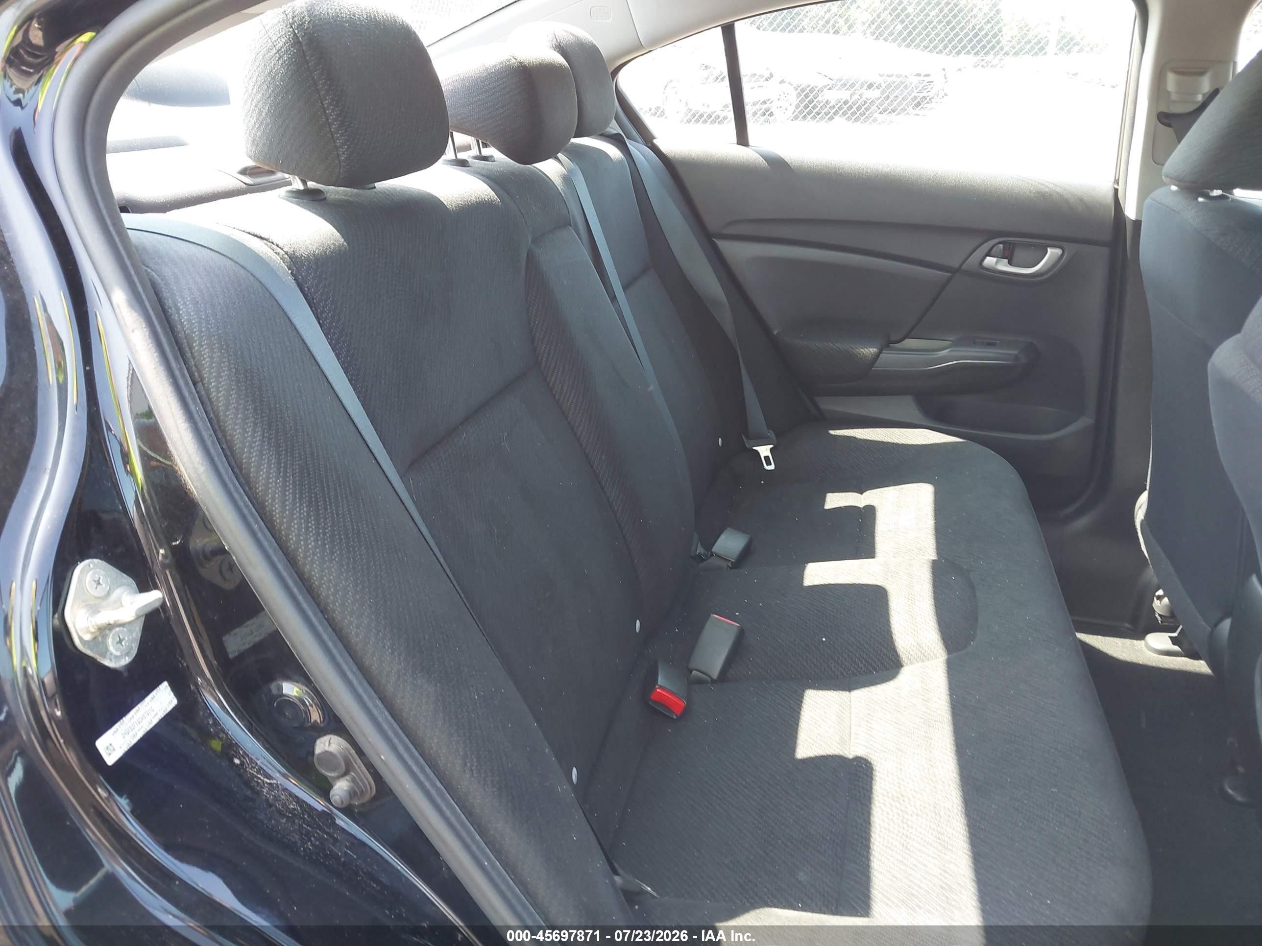 2013 Honda Civic Lx Black vin: 2HGFB2F59DH579110
