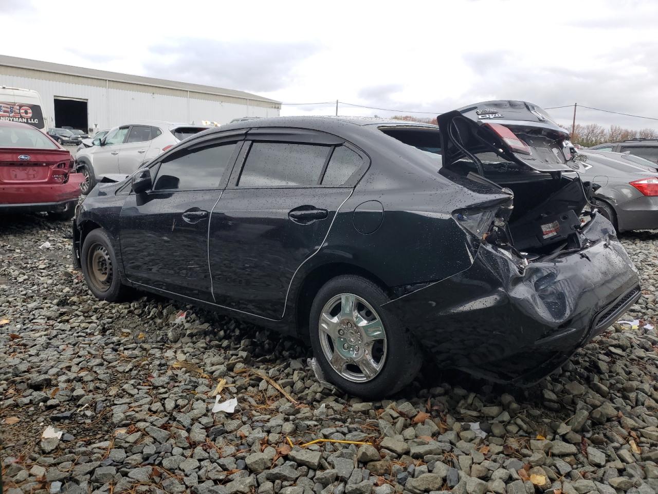 2013 Honda Civic Lx Black vin: 2HGFB2F59DH579334