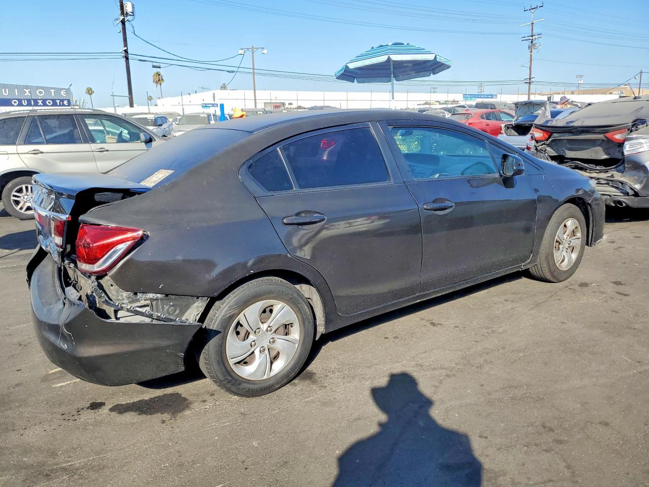 2013 Honda Civic Lx Black vin: 2HGFB2F59DH588230