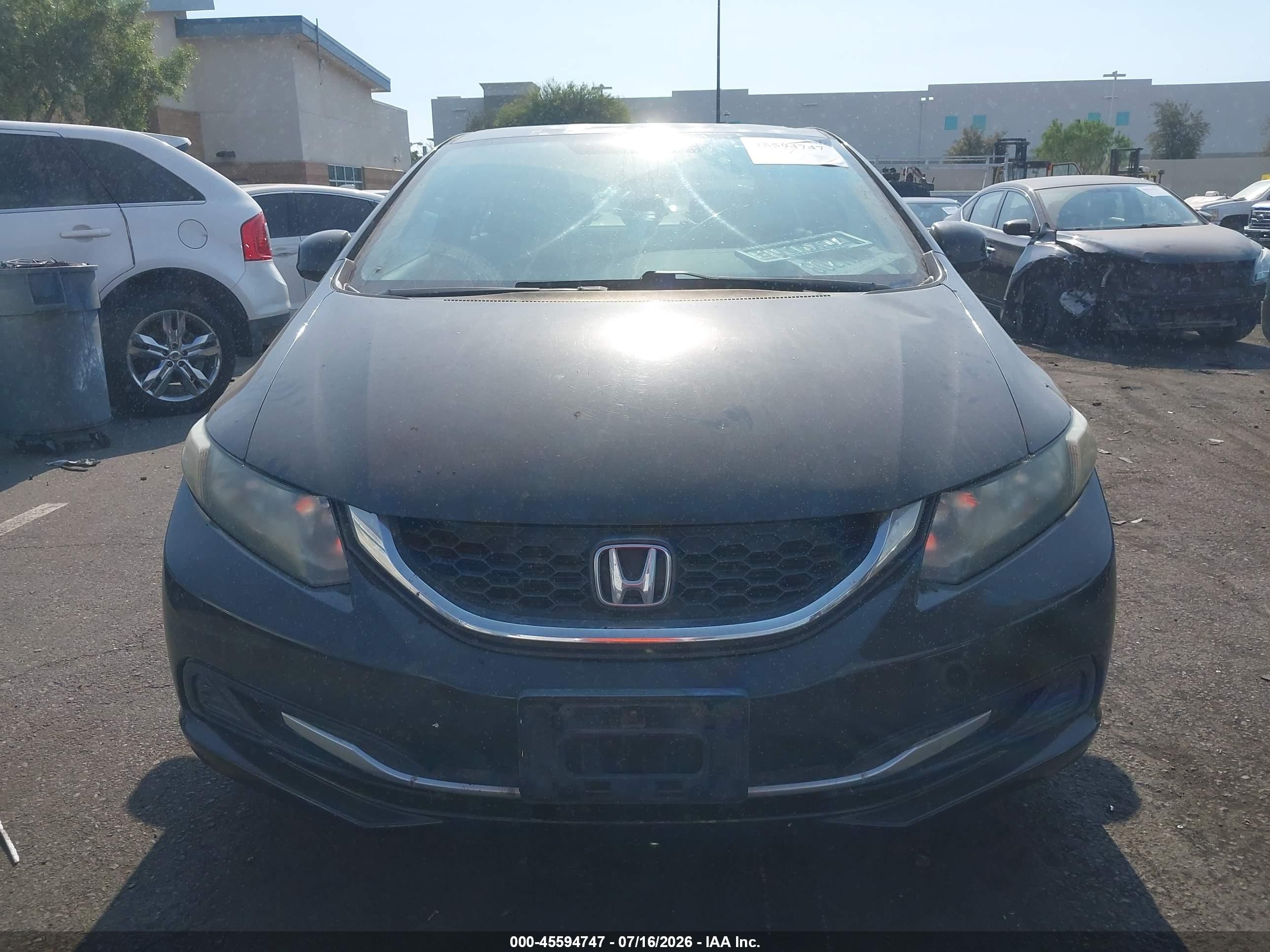 2013 Honda Civic Lx Black vin: 2HGFB2F59DH588311