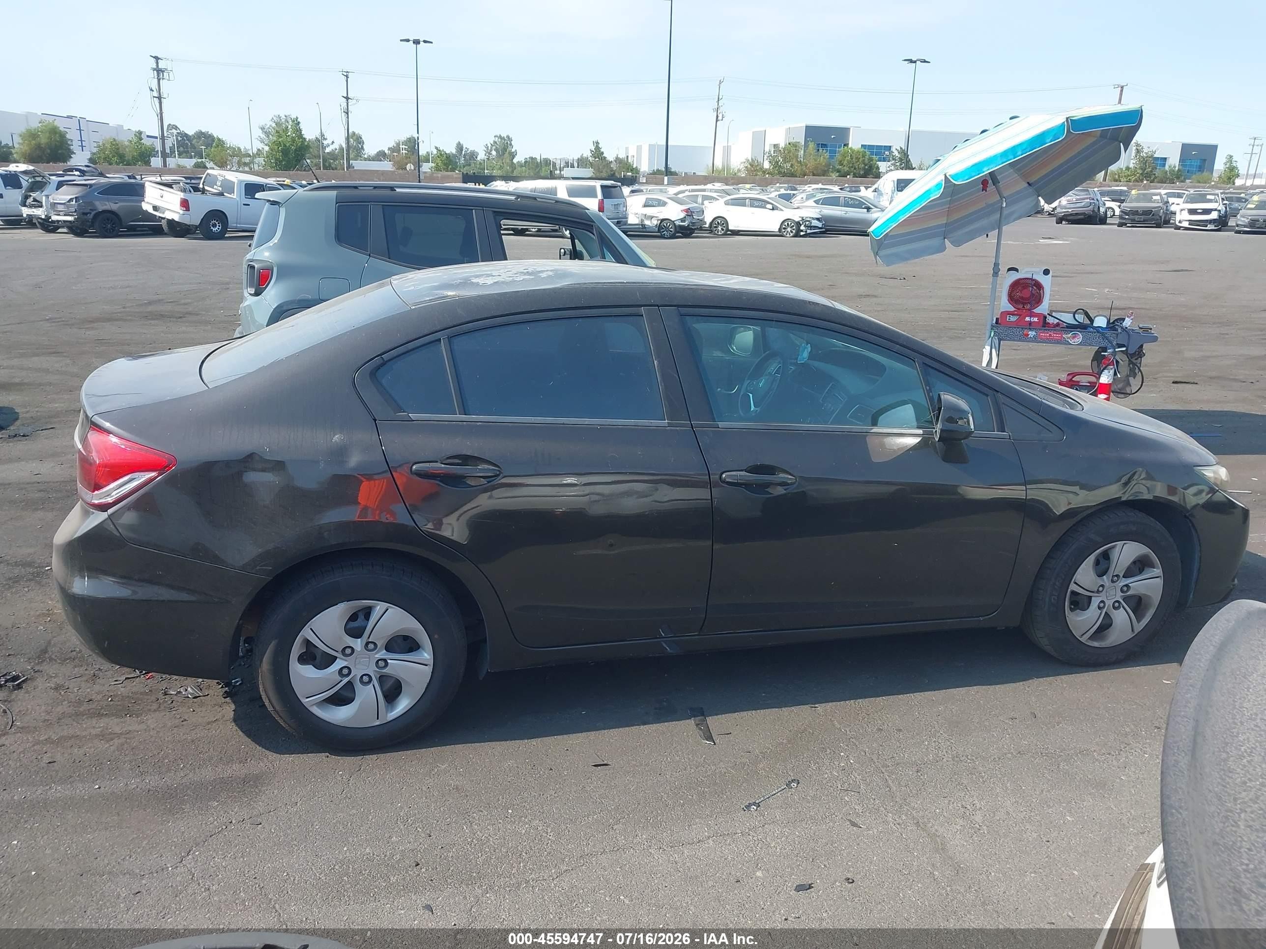 2013 Honda Civic Lx Black vin: 2HGFB2F59DH588311