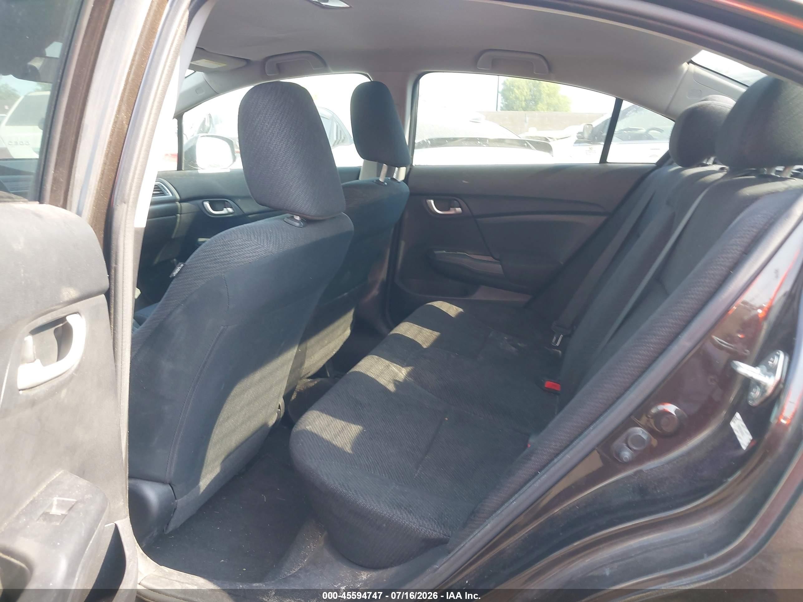 2013 Honda Civic Lx Black vin: 2HGFB2F59DH588311