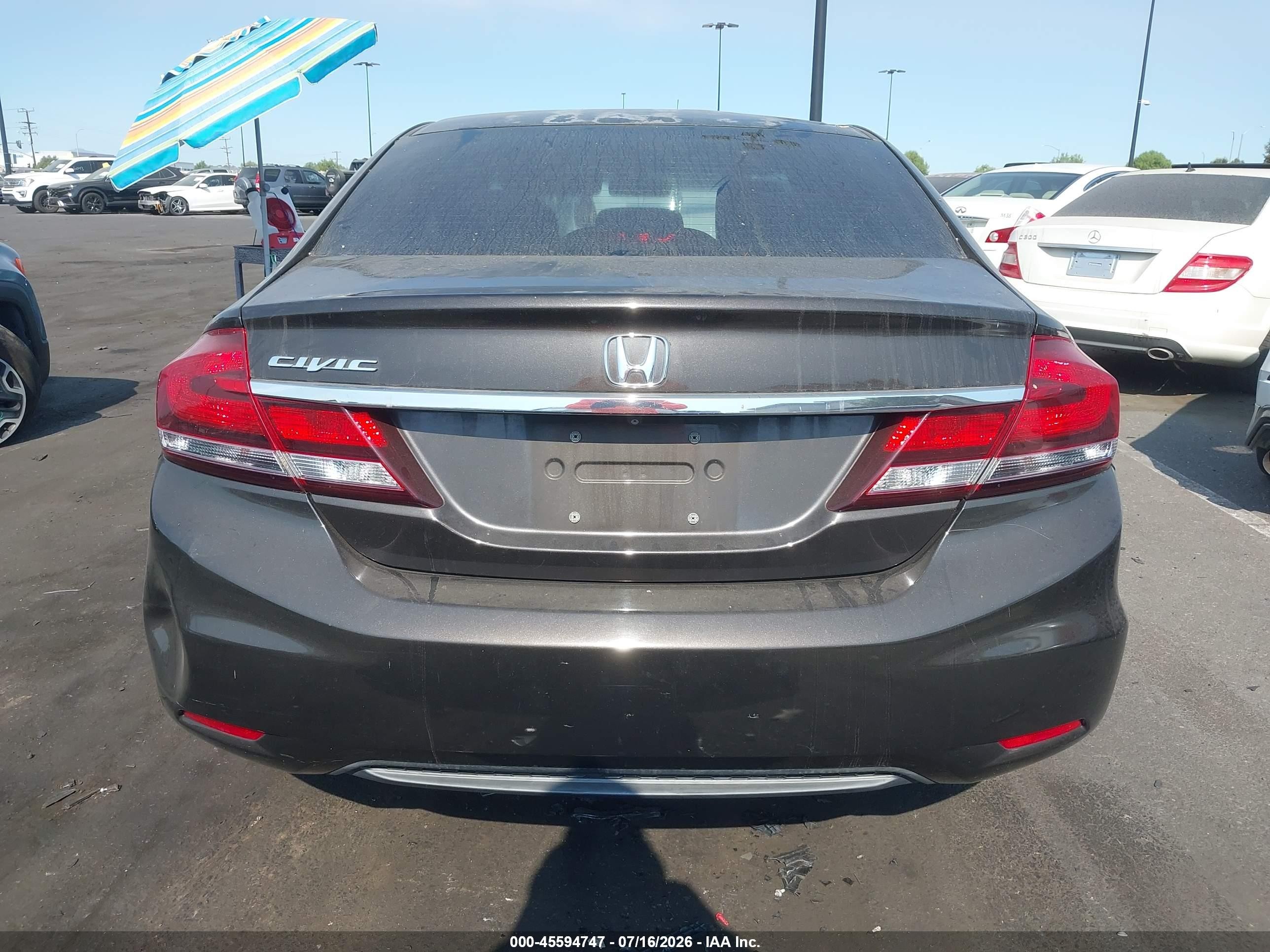 2013 Honda Civic Lx Black vin: 2HGFB2F59DH588311