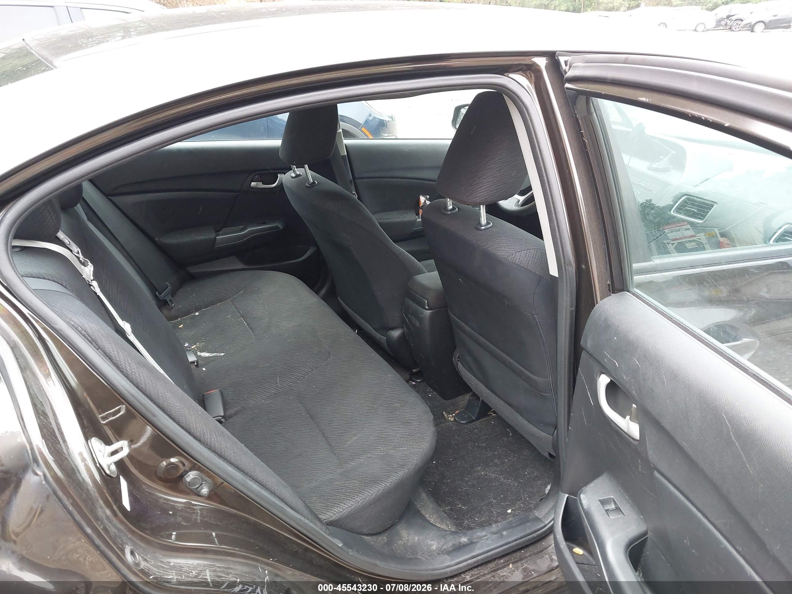 2013 Honda Civic Lx Brown vin: 2HGFB2F59DH588325