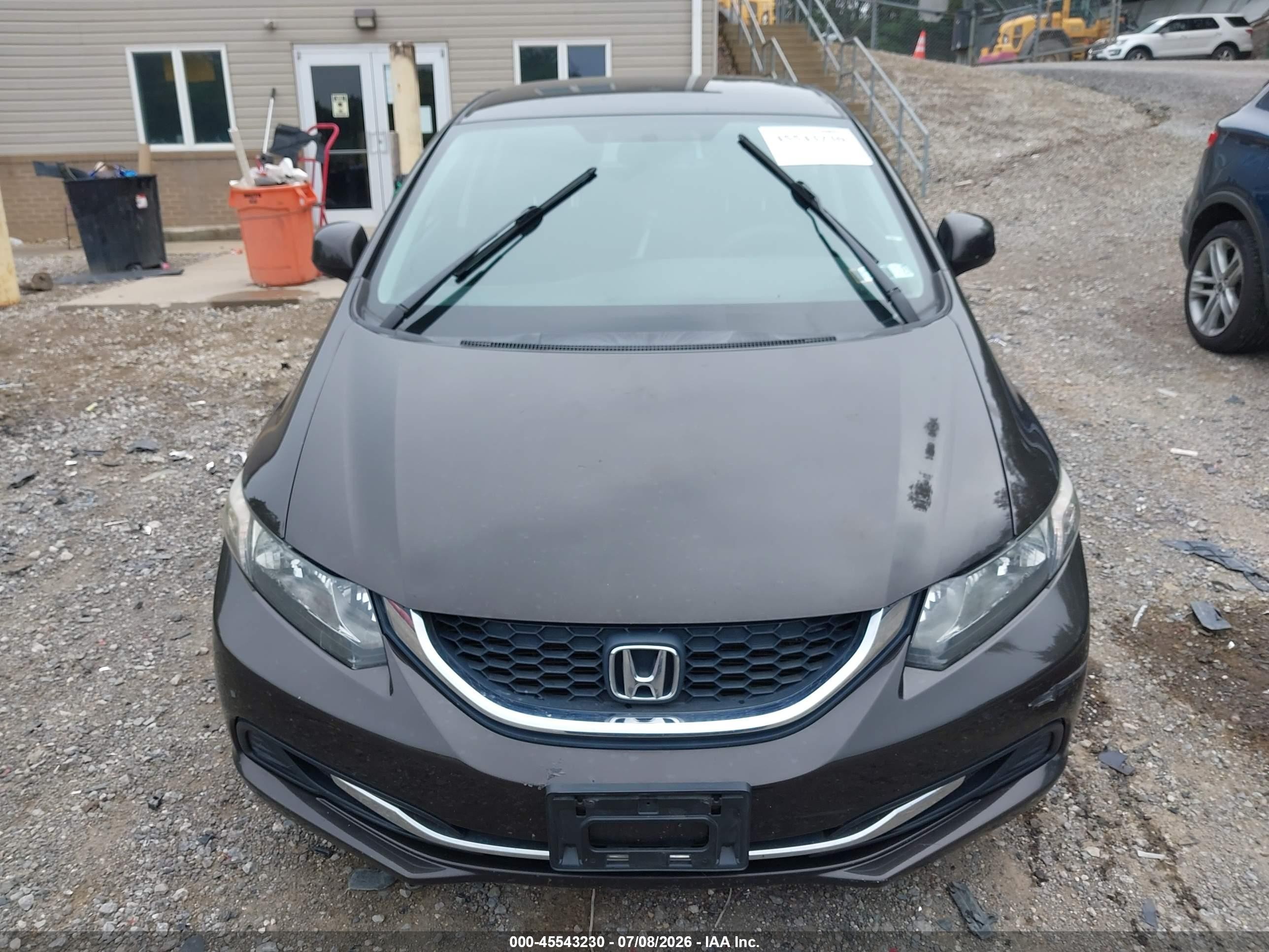 2013 Honda Civic Lx Brown vin: 2HGFB2F59DH588325