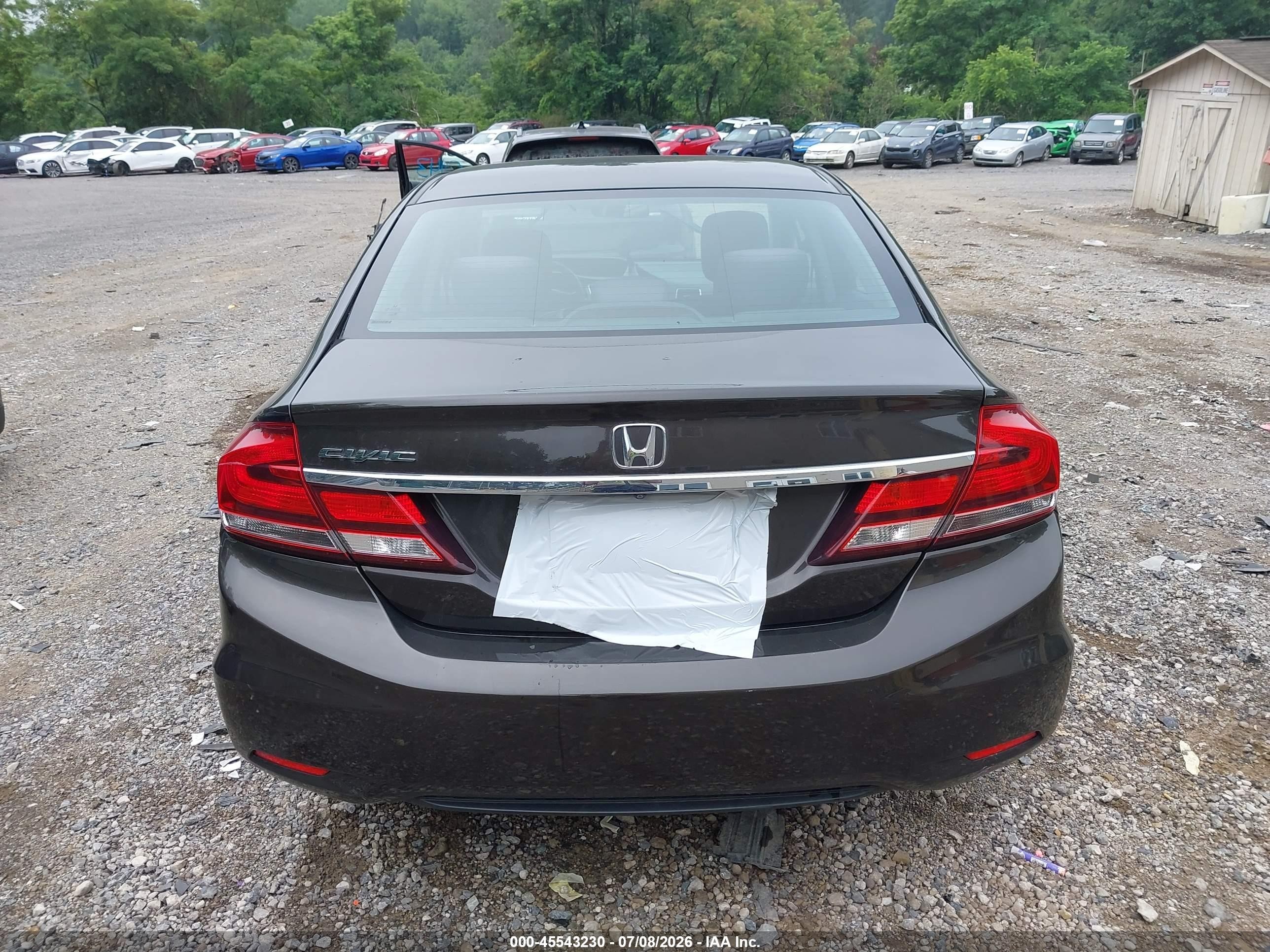 2013 Honda Civic Lx Brown vin: 2HGFB2F59DH588325