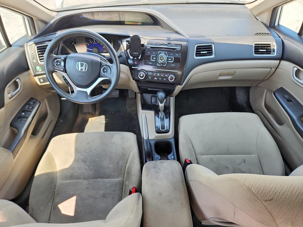 2013 Honda Civic Lx White vin: 2HGFB2F59DH588731