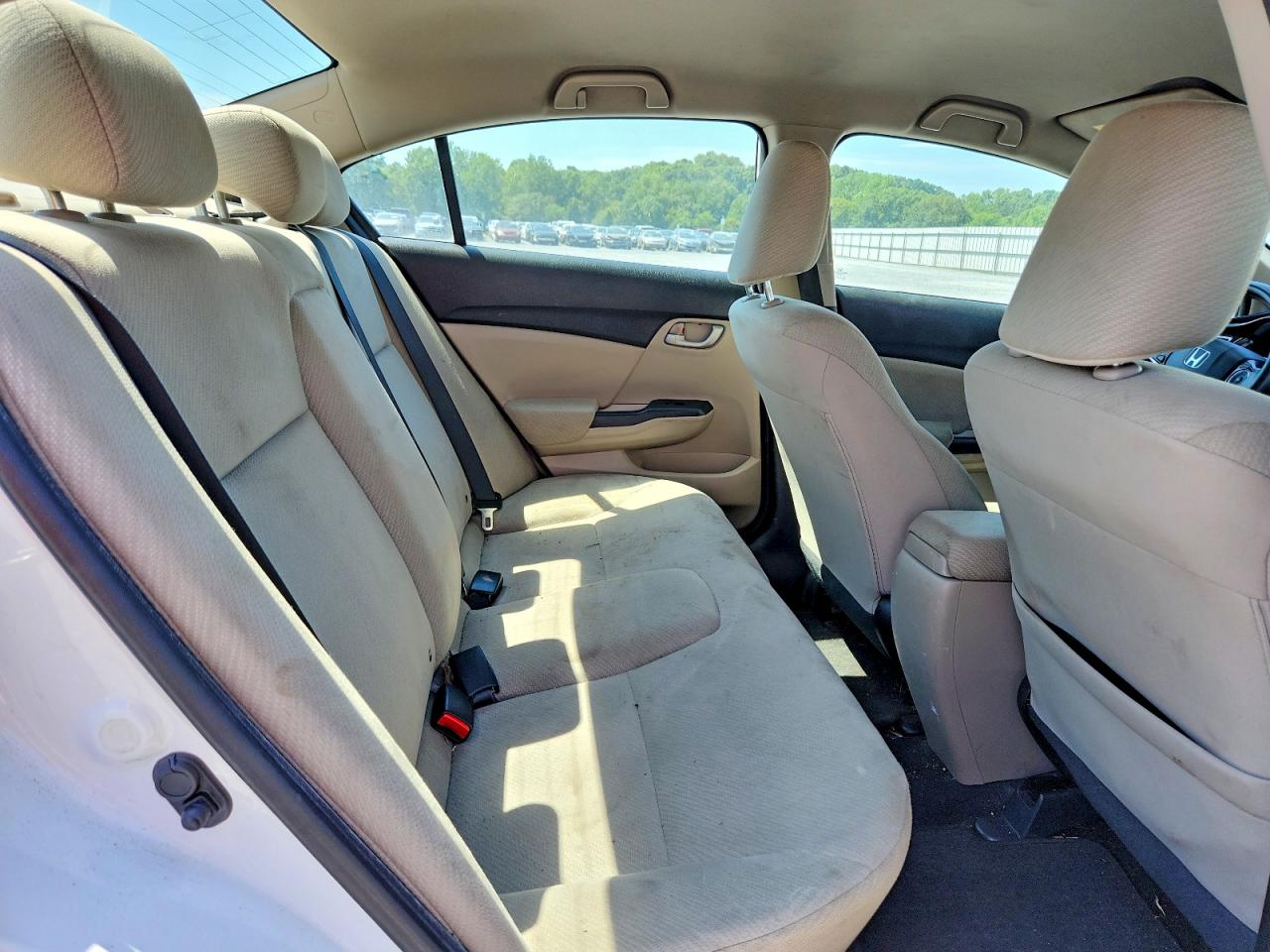 2013 Honda Civic Lx White vin: 2HGFB2F59DH588731