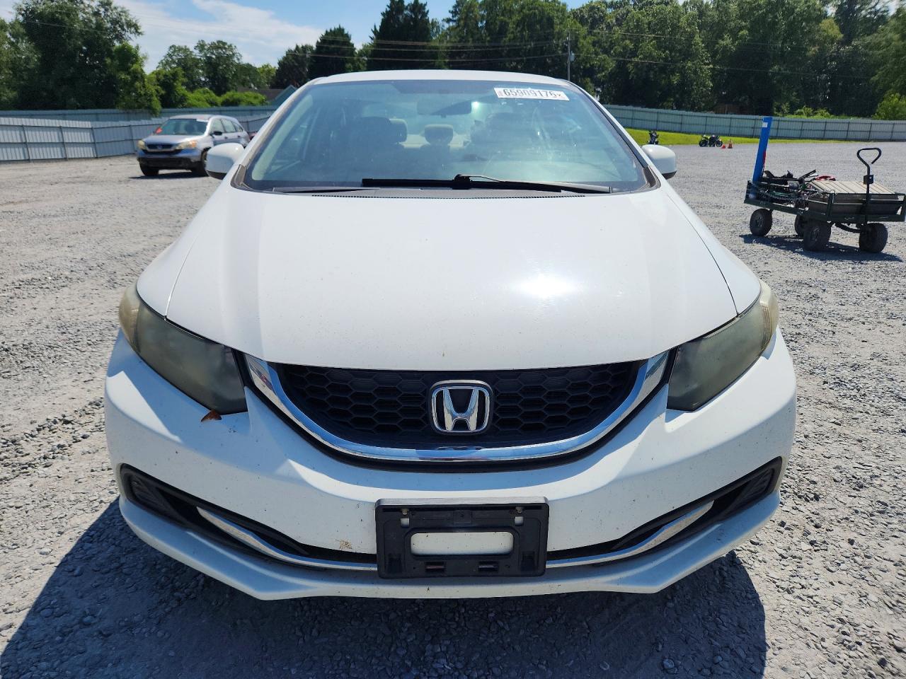 2013 Honda Civic Lx White vin: 2HGFB2F59DH588731