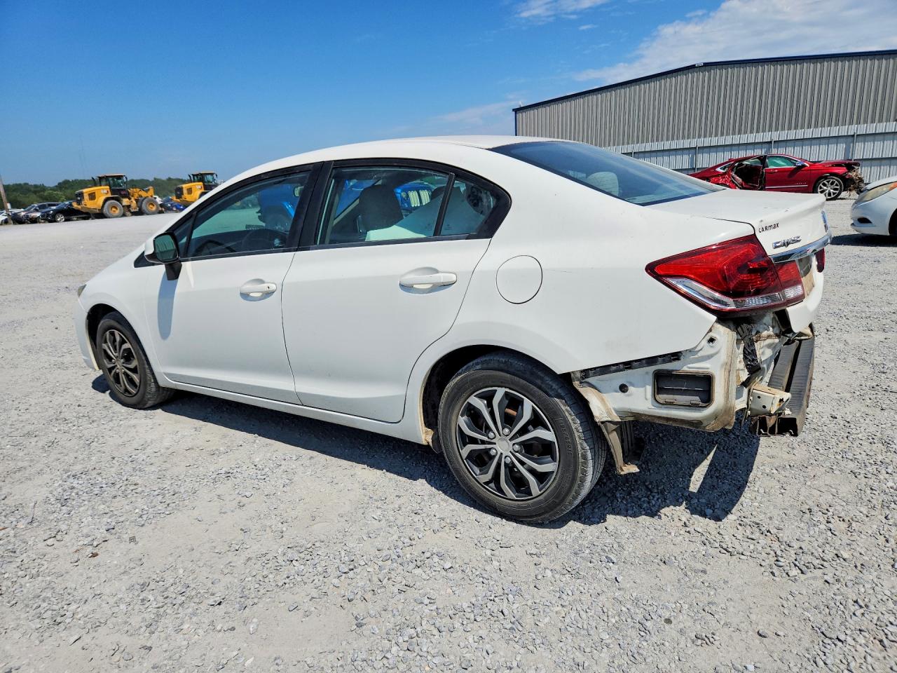 2013 Honda Civic Lx White vin: 2HGFB2F59DH588731