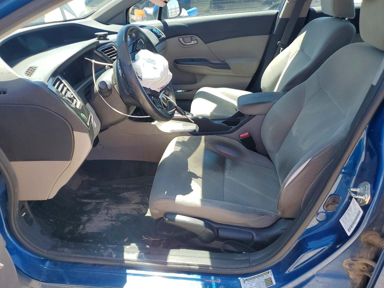 2013 Honda Civic Lx Blue vin: 2HGFB2F59DH589958