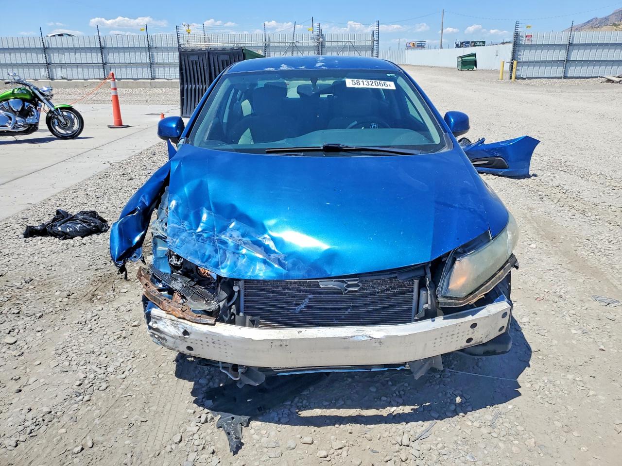 2013 Honda Civic Lx Blue vin: 2HGFB2F59DH589958