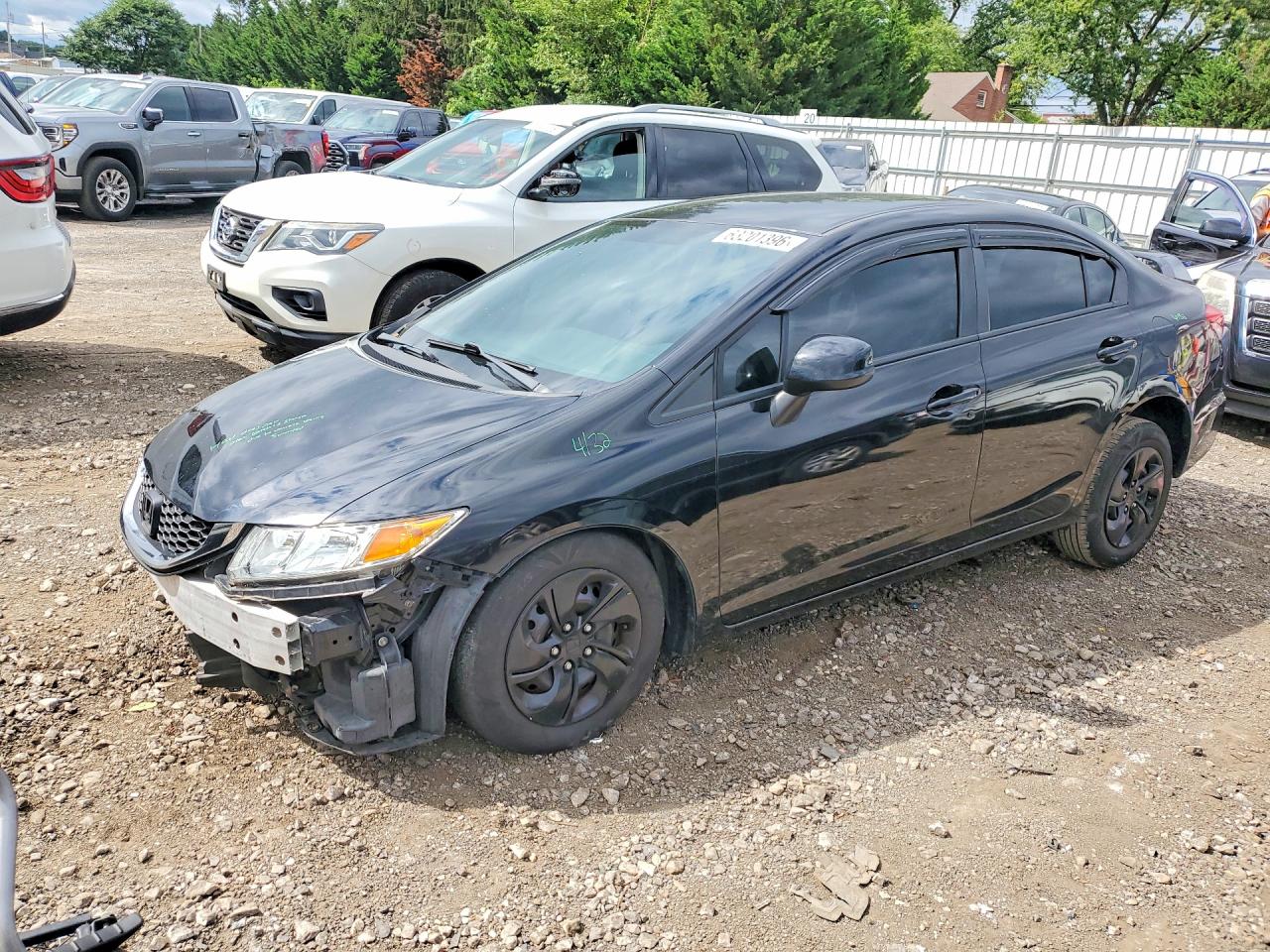 2013 Honda Civic Lx Black vin: 2HGFB2F59DH591029